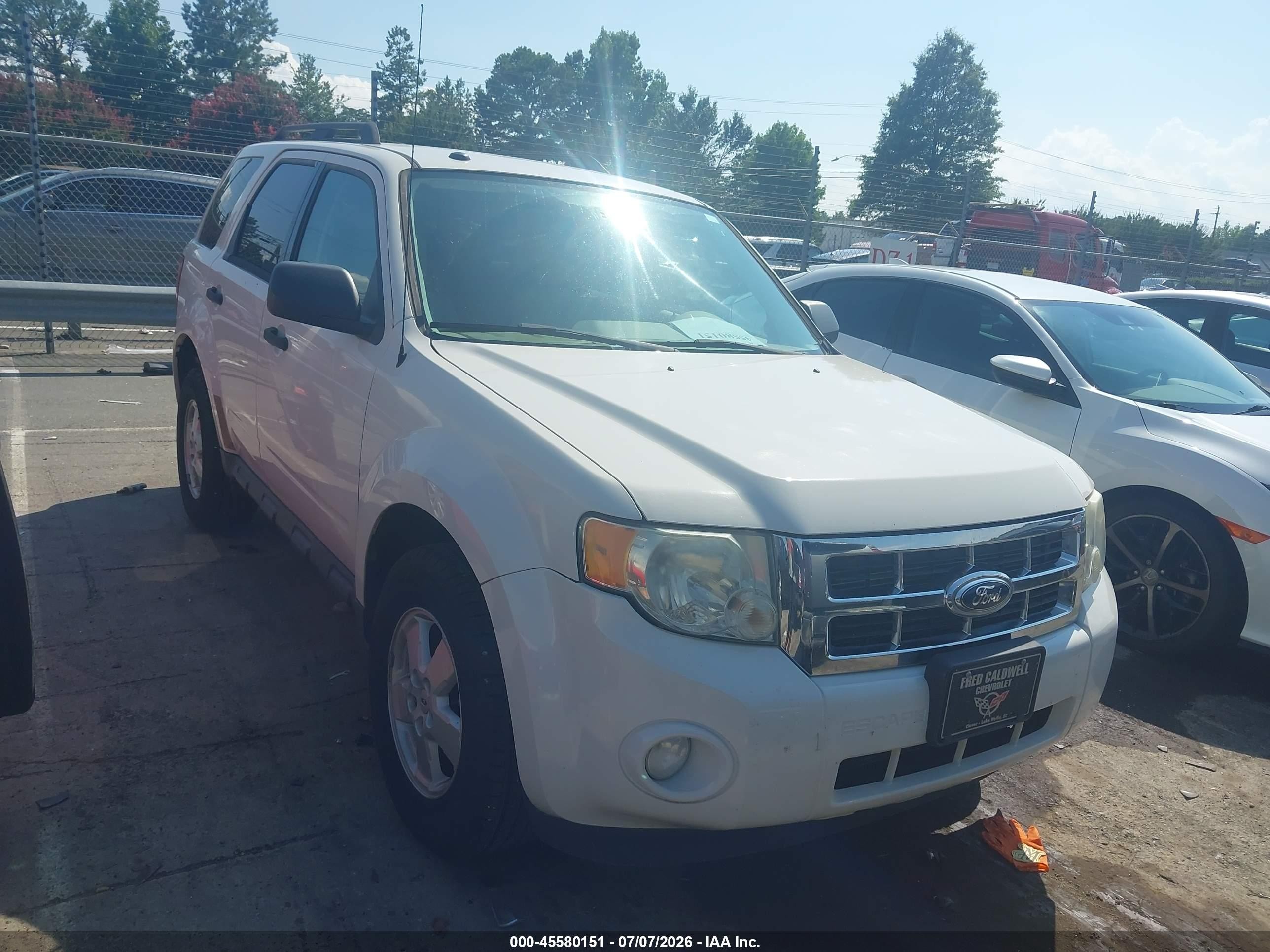 2012 Ford Escape Xlt White vin: 1FMCU9D73CKC56134