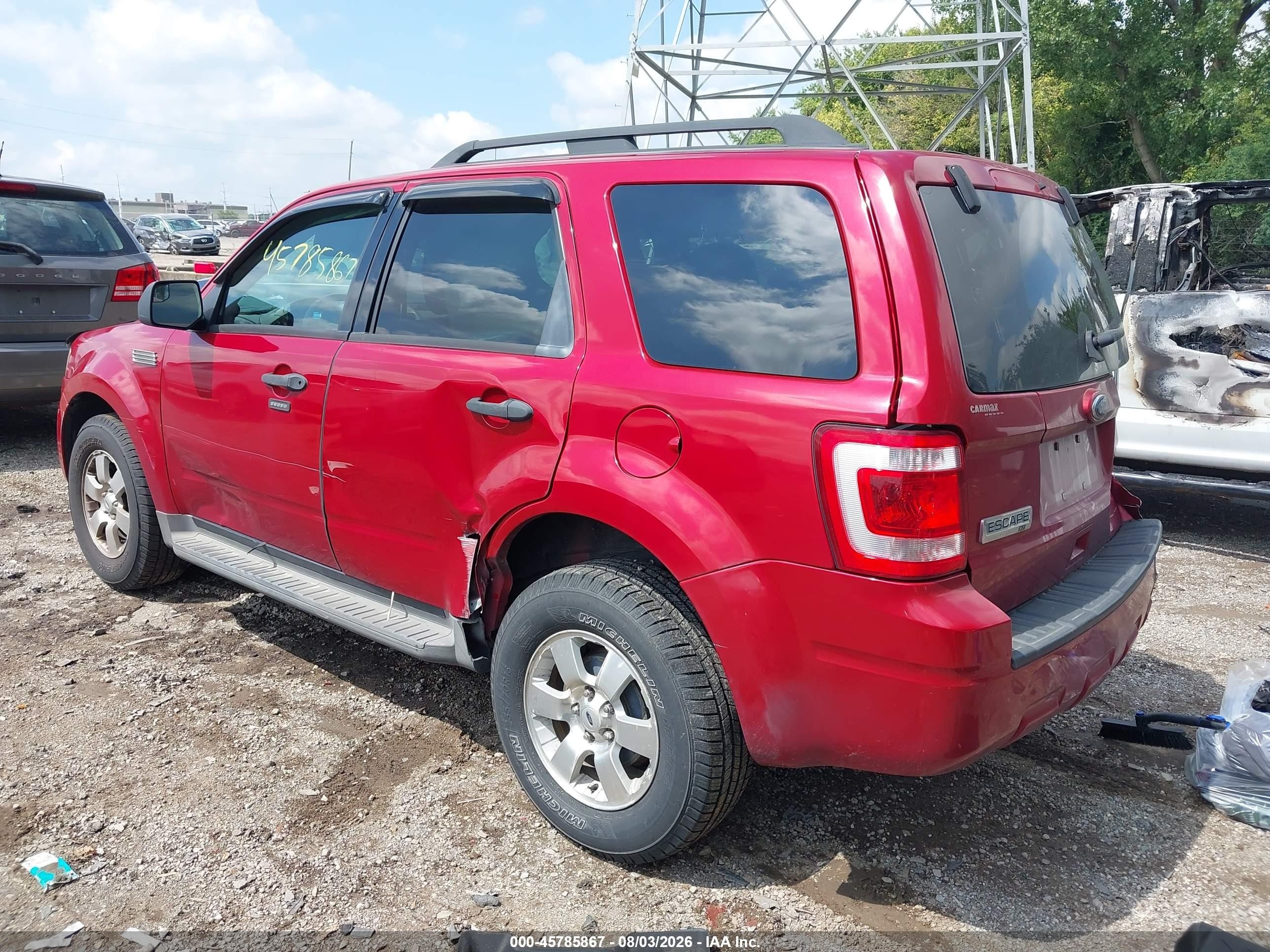 2010 Ford Escape Xlt Красный vin: 1FMCU9D74AKD20968