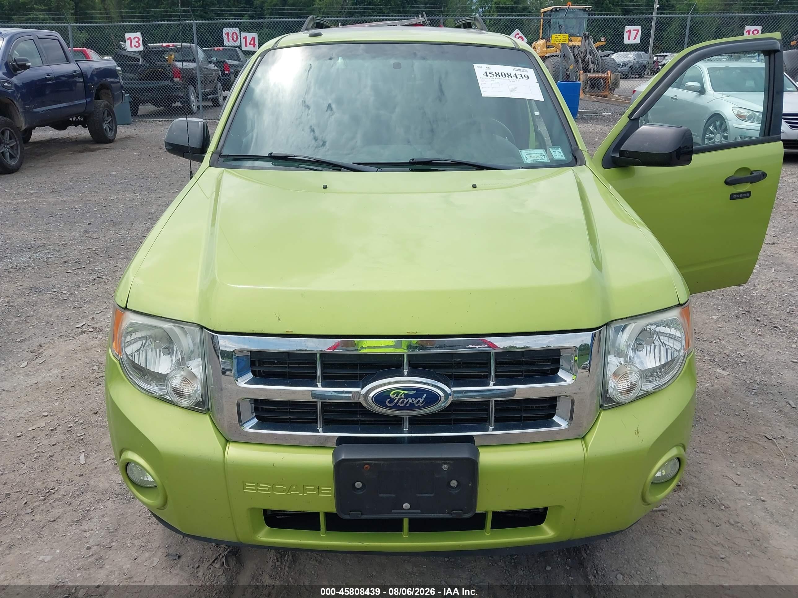 2012 Ford Escape Xlt Green vin: 1FMCU9D74CKA33889
