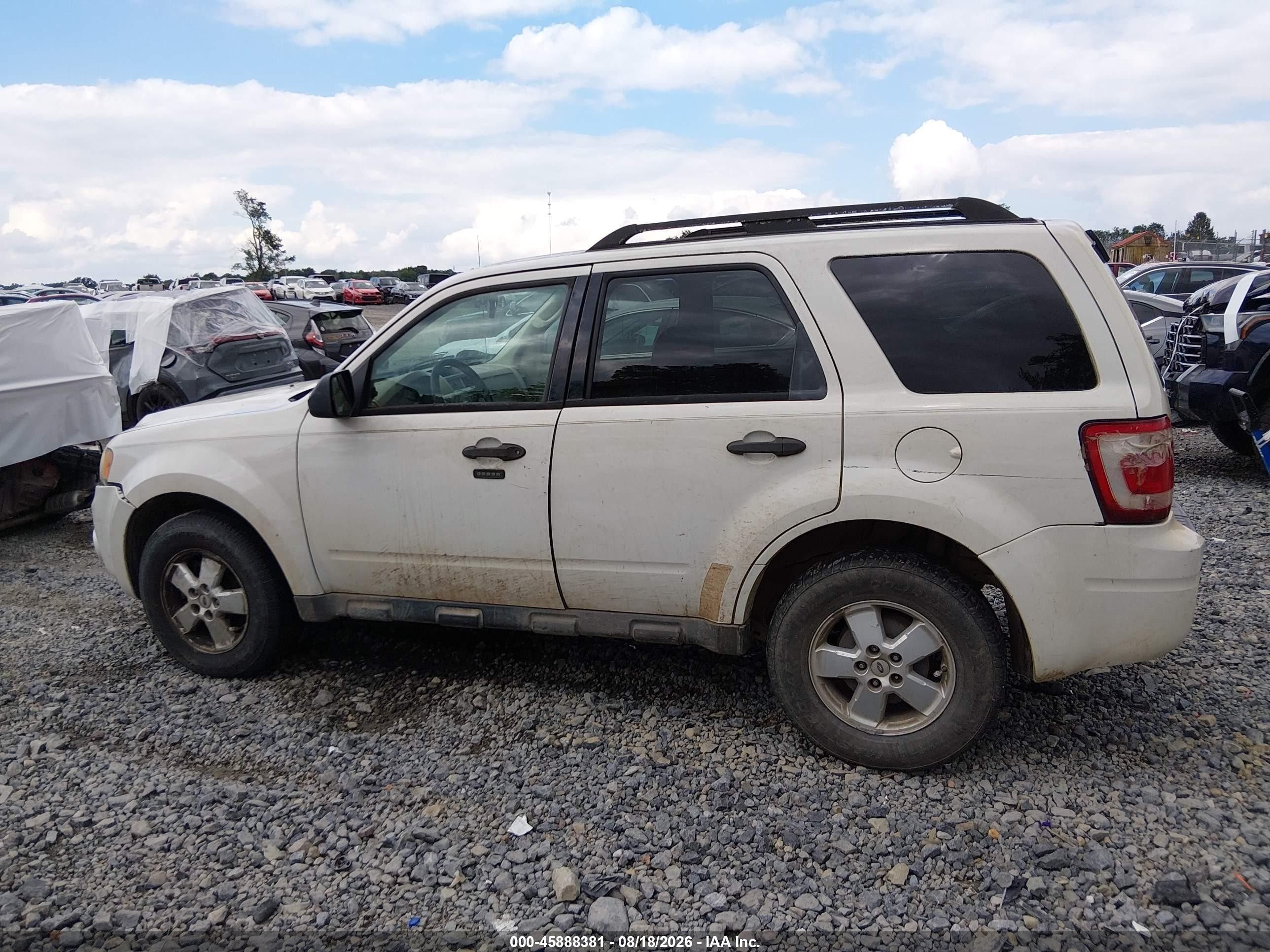 2010 Ford Escape Xlt White vin: 1FMCU9D75AKC51739