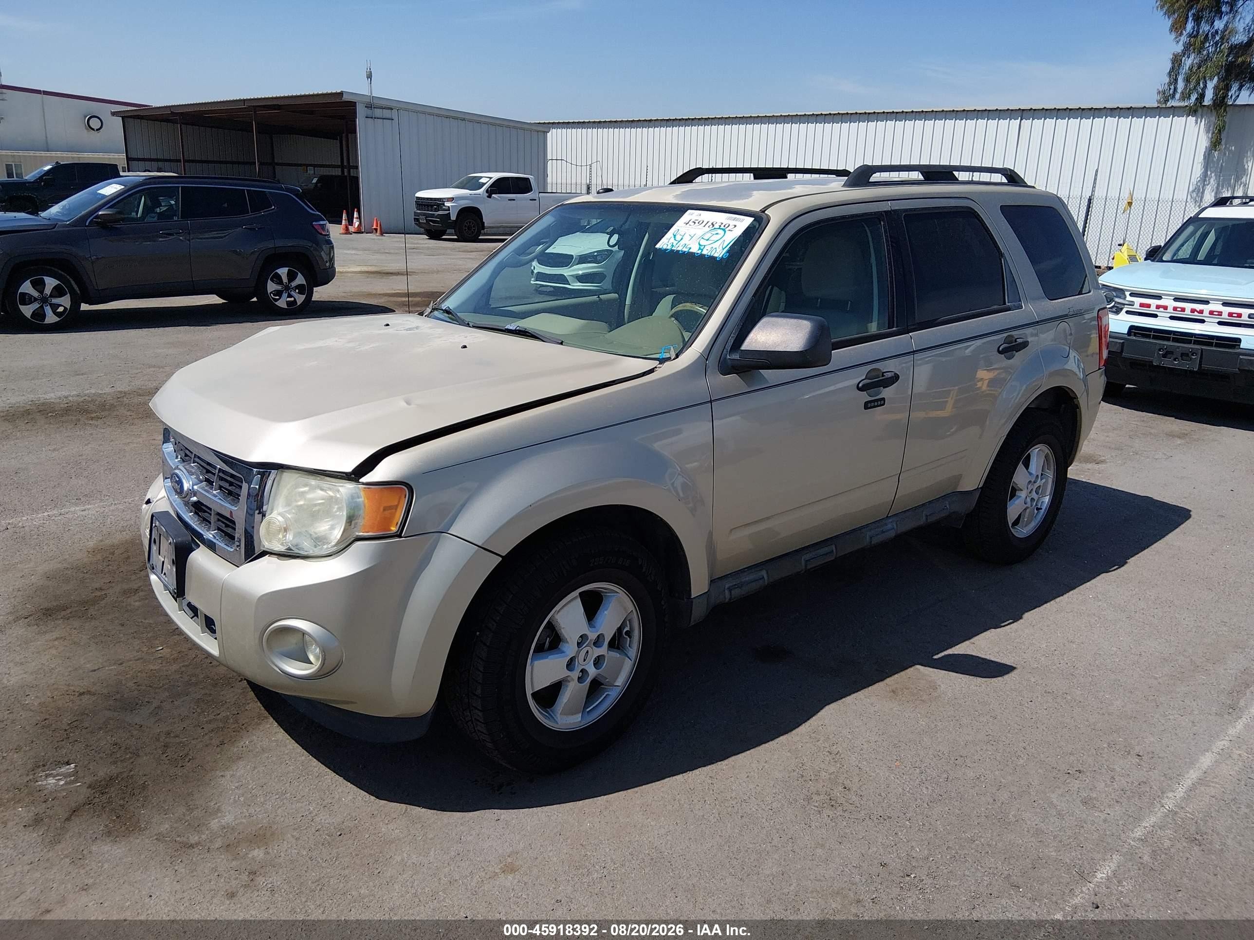 2010 Ford Escape Xlt Champagne vin: 1FMCU9D75AKC77323