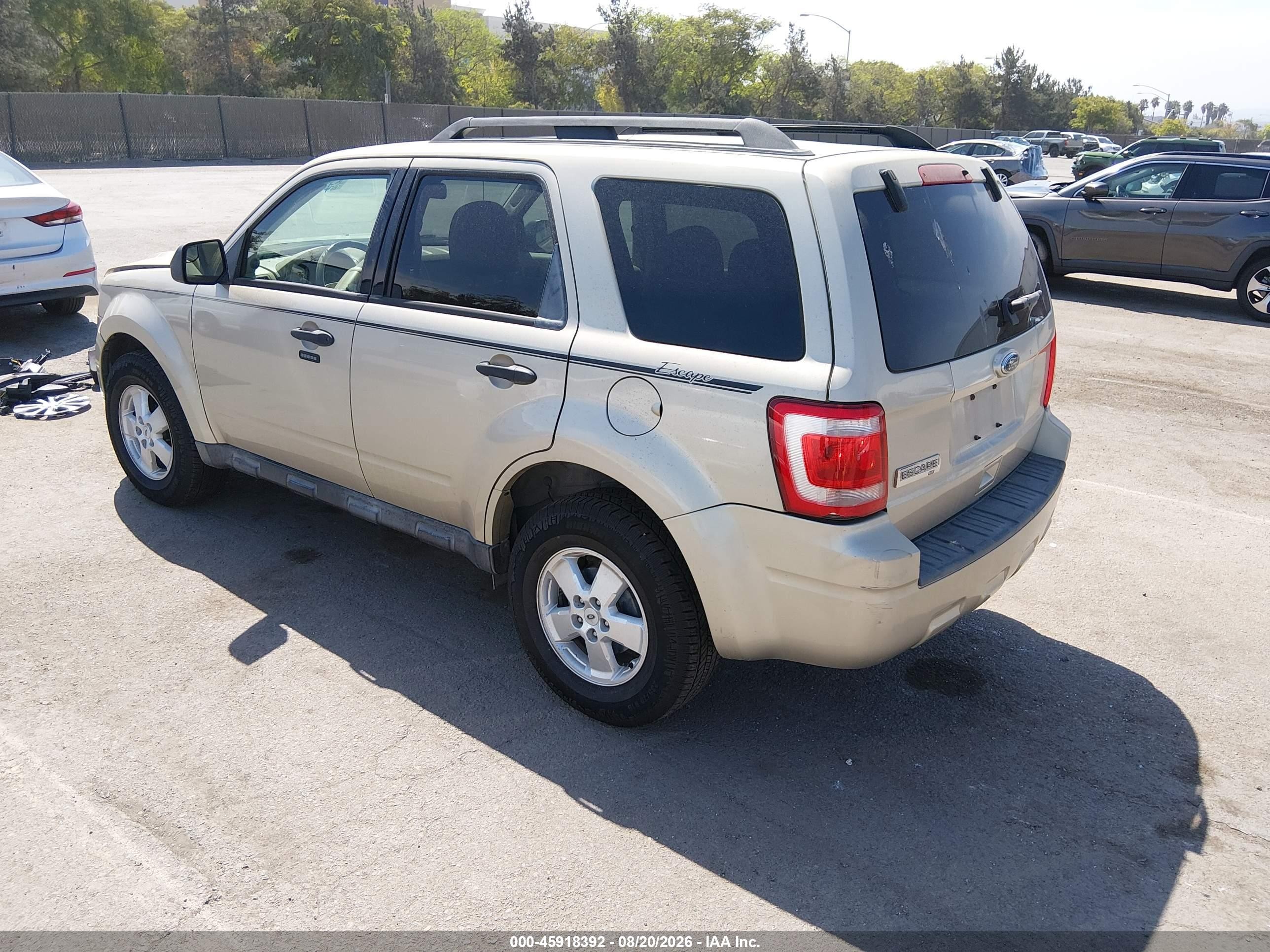 2010 Ford Escape Xlt Champagne vin: 1FMCU9D75AKC77323