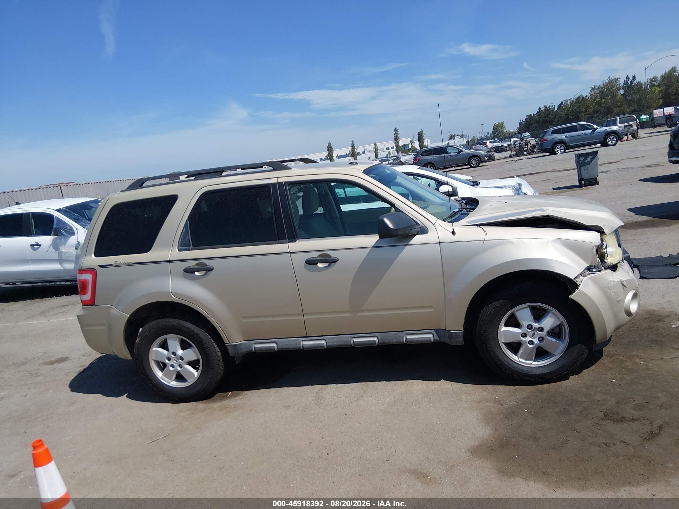 2010 Ford Escape Xlt Champagne vin: 1FMCU9D75AKC77323