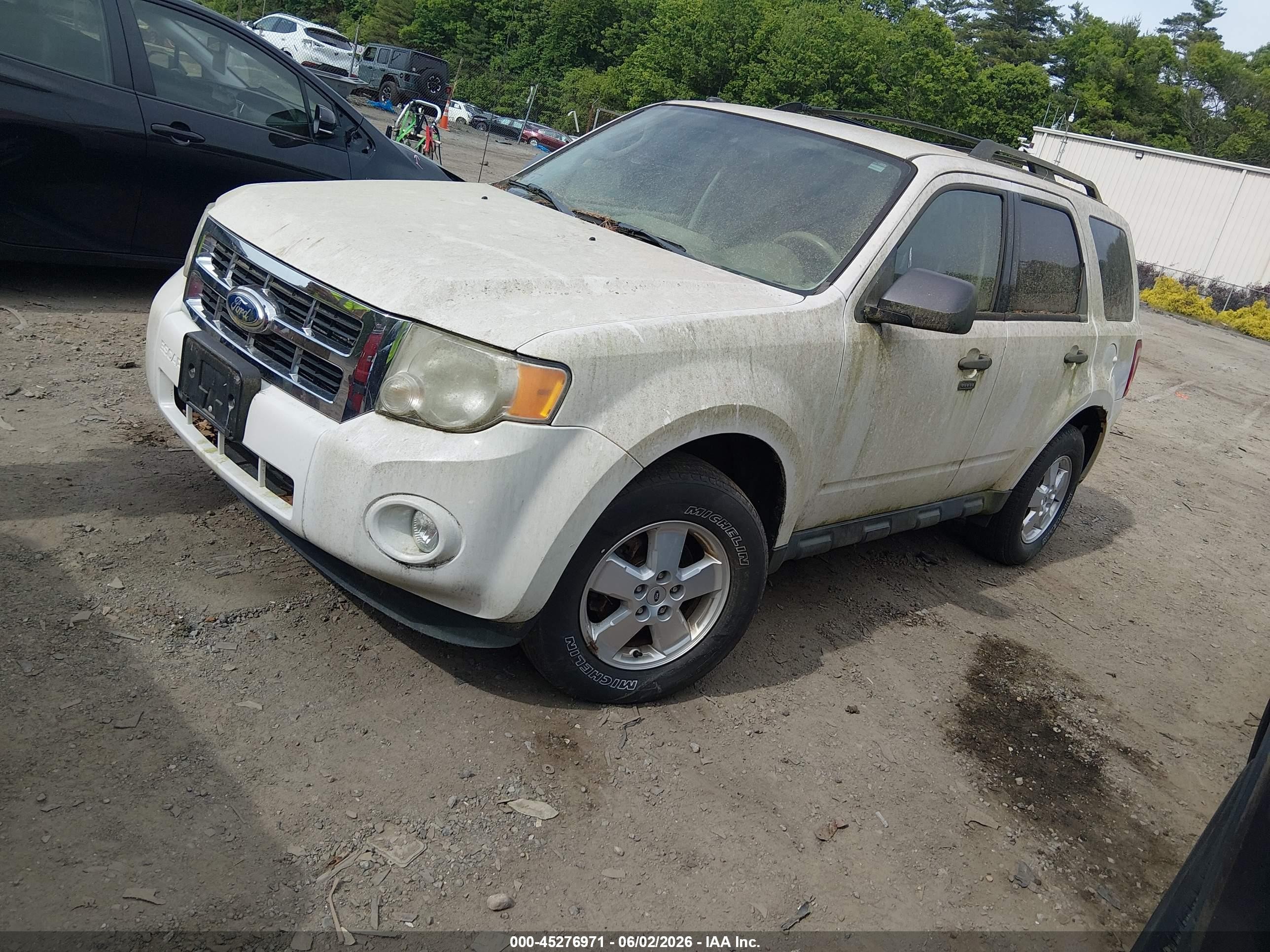 2012 Ford Escape Xlt White vin: 1FMCU9D75CKB20023