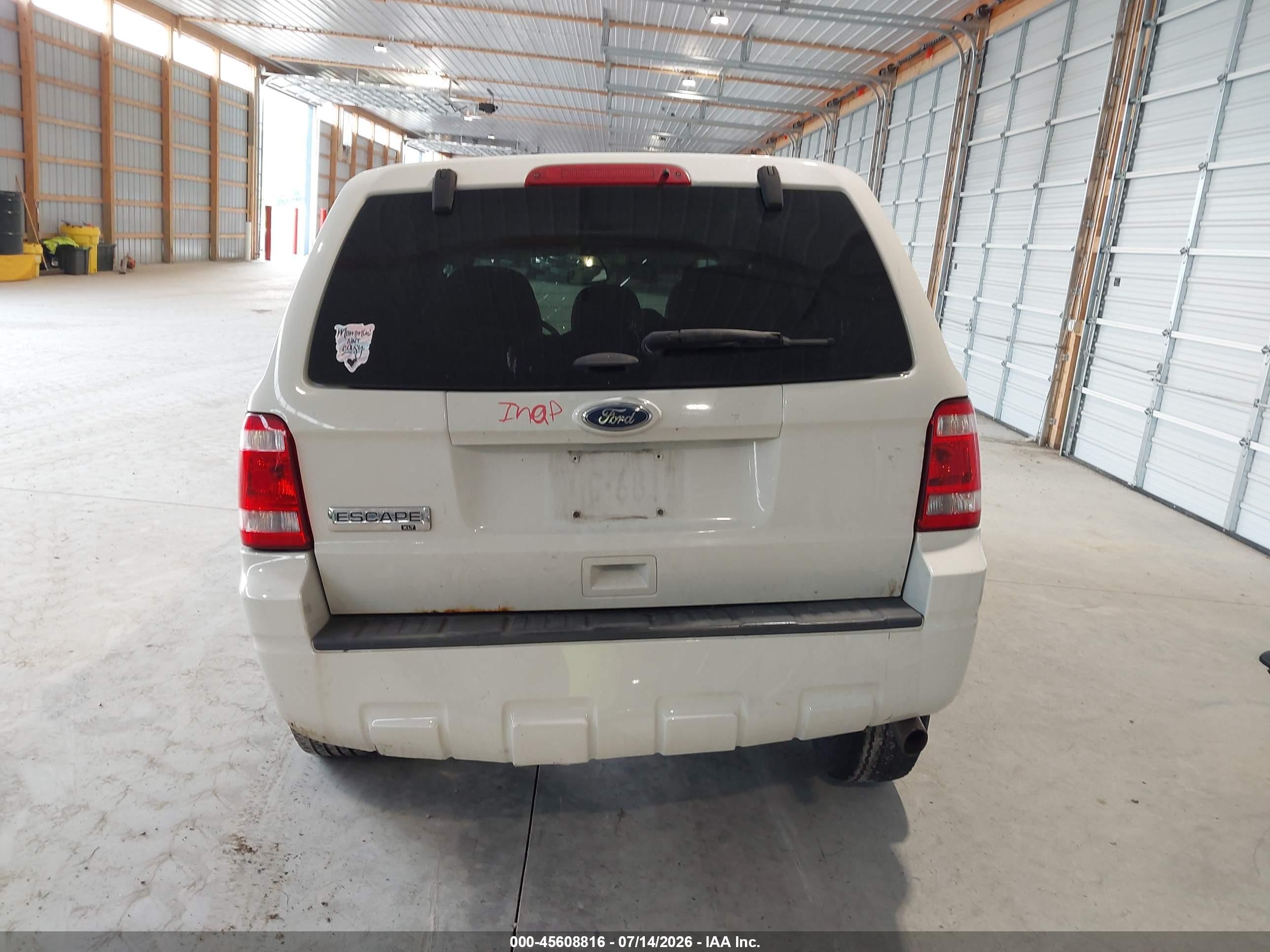 2012 Ford Escape Xlt White vin: 1FMCU9D75CKB28820