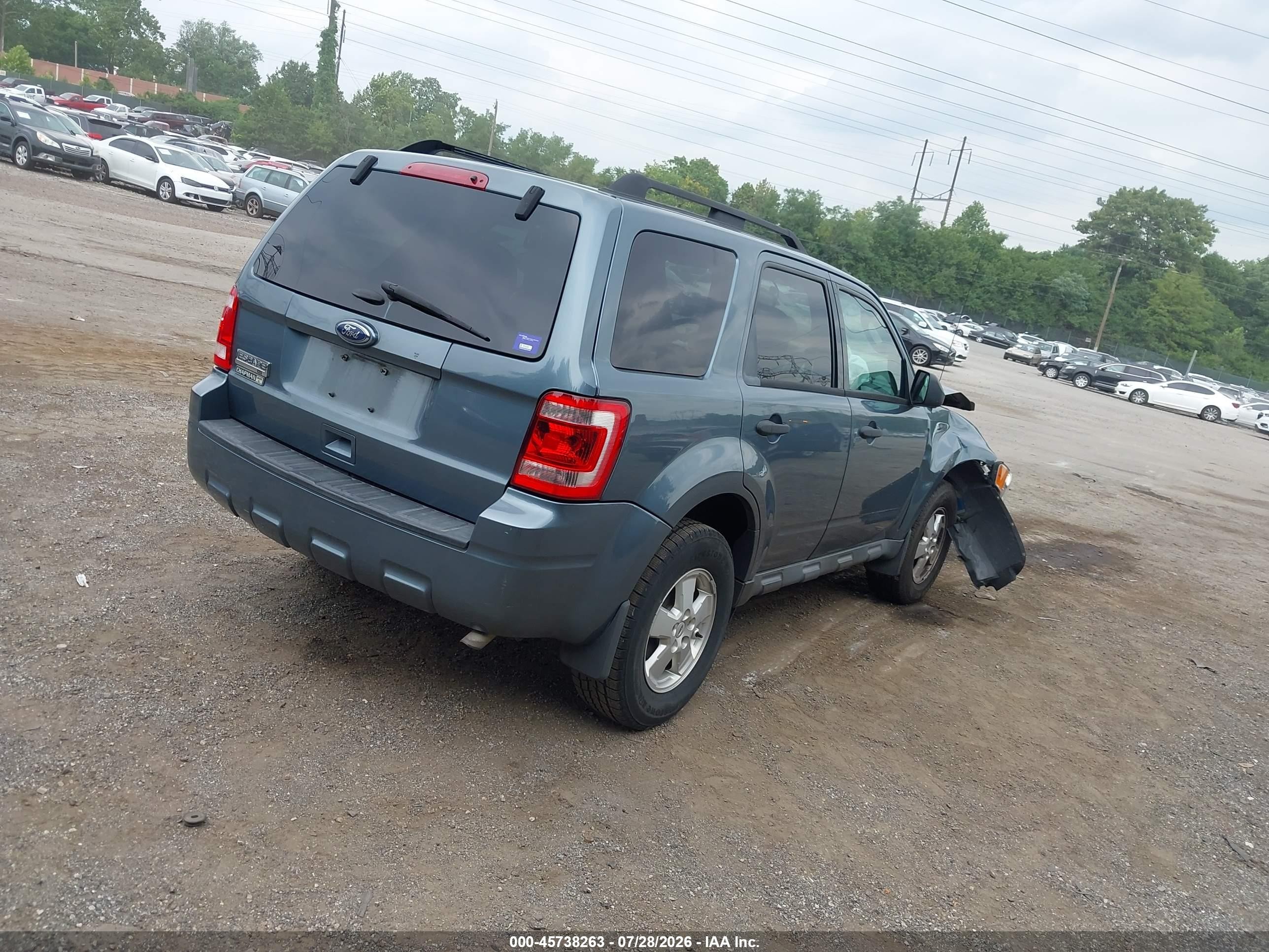 2012 Ford Escape Xlt Blue vin: 1FMCU9D75CKC35446