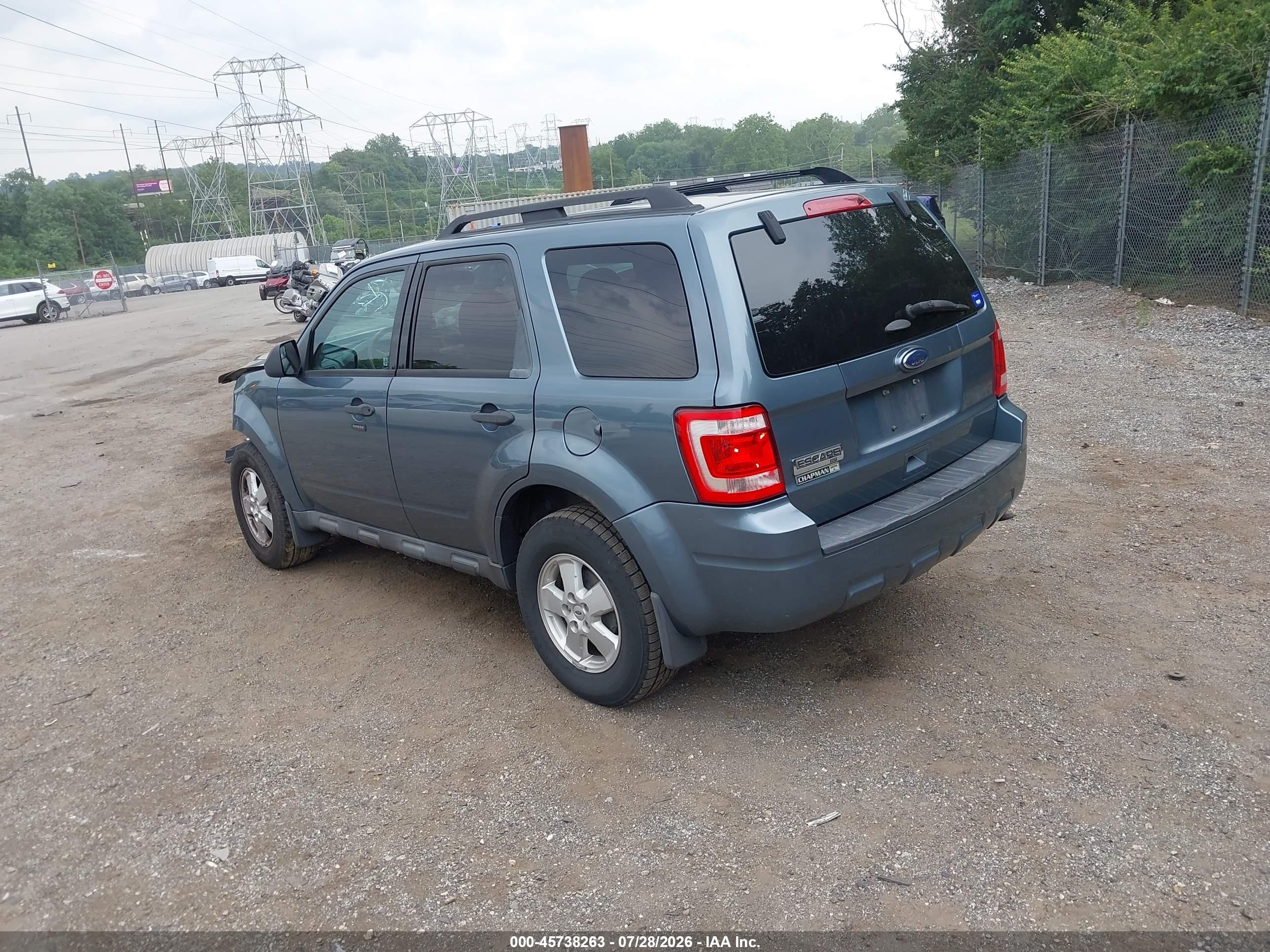2012 Ford Escape Xlt Blue vin: 1FMCU9D75CKC35446