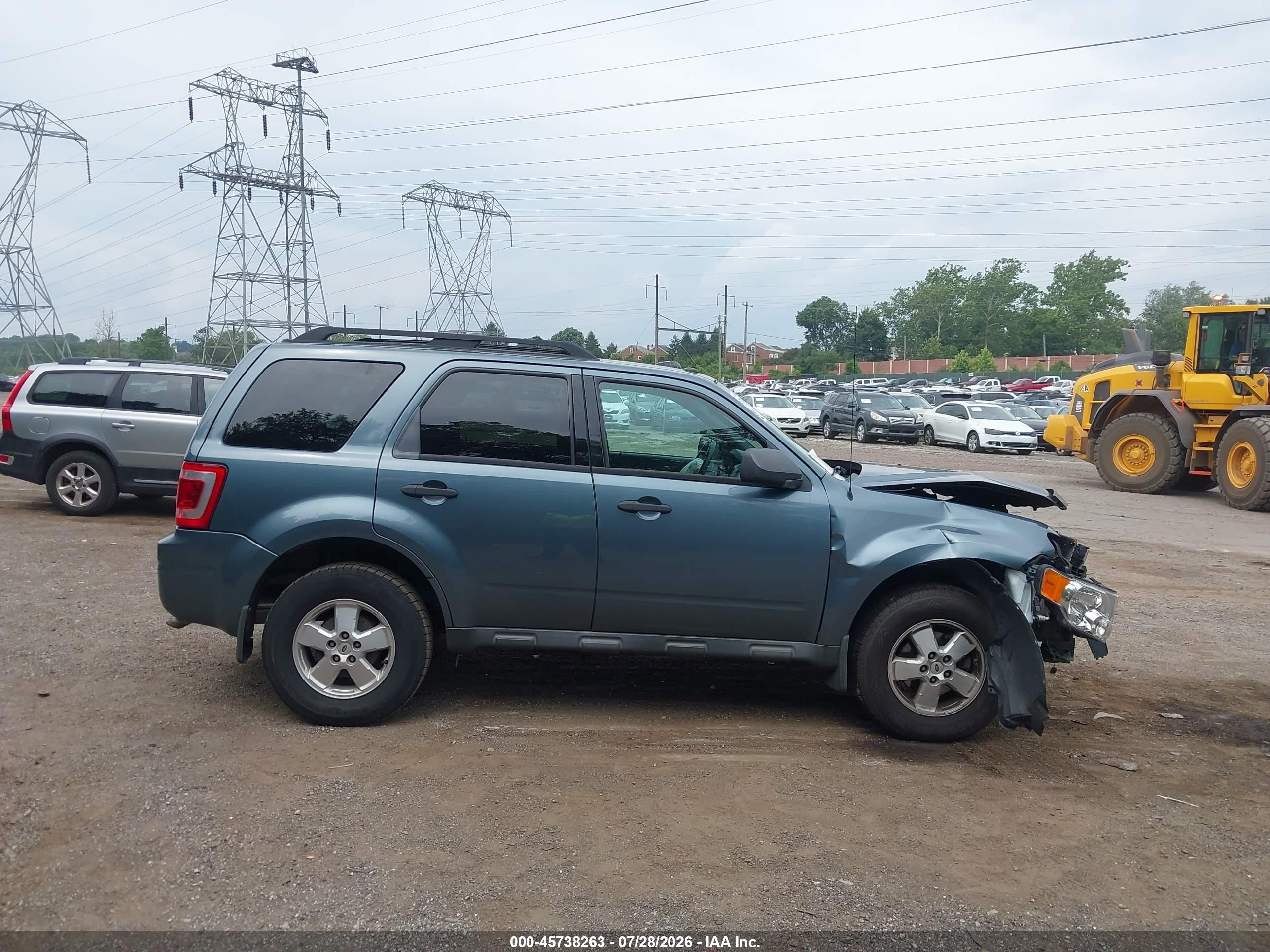 2012 Ford Escape Xlt Blue vin: 1FMCU9D75CKC35446