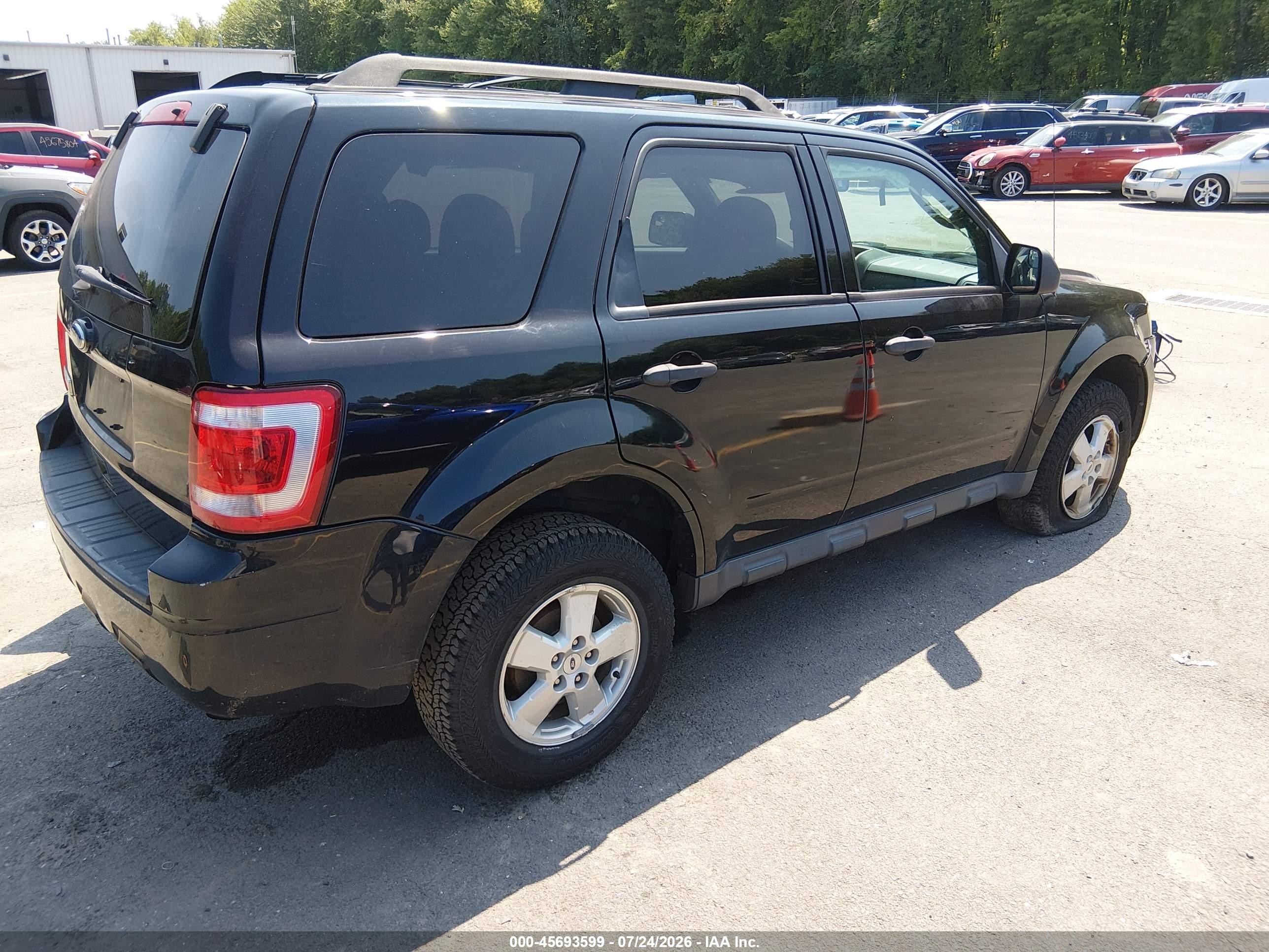 2012 Ford Escape Xlt Black vin: 1FMCU9D75CKC57933