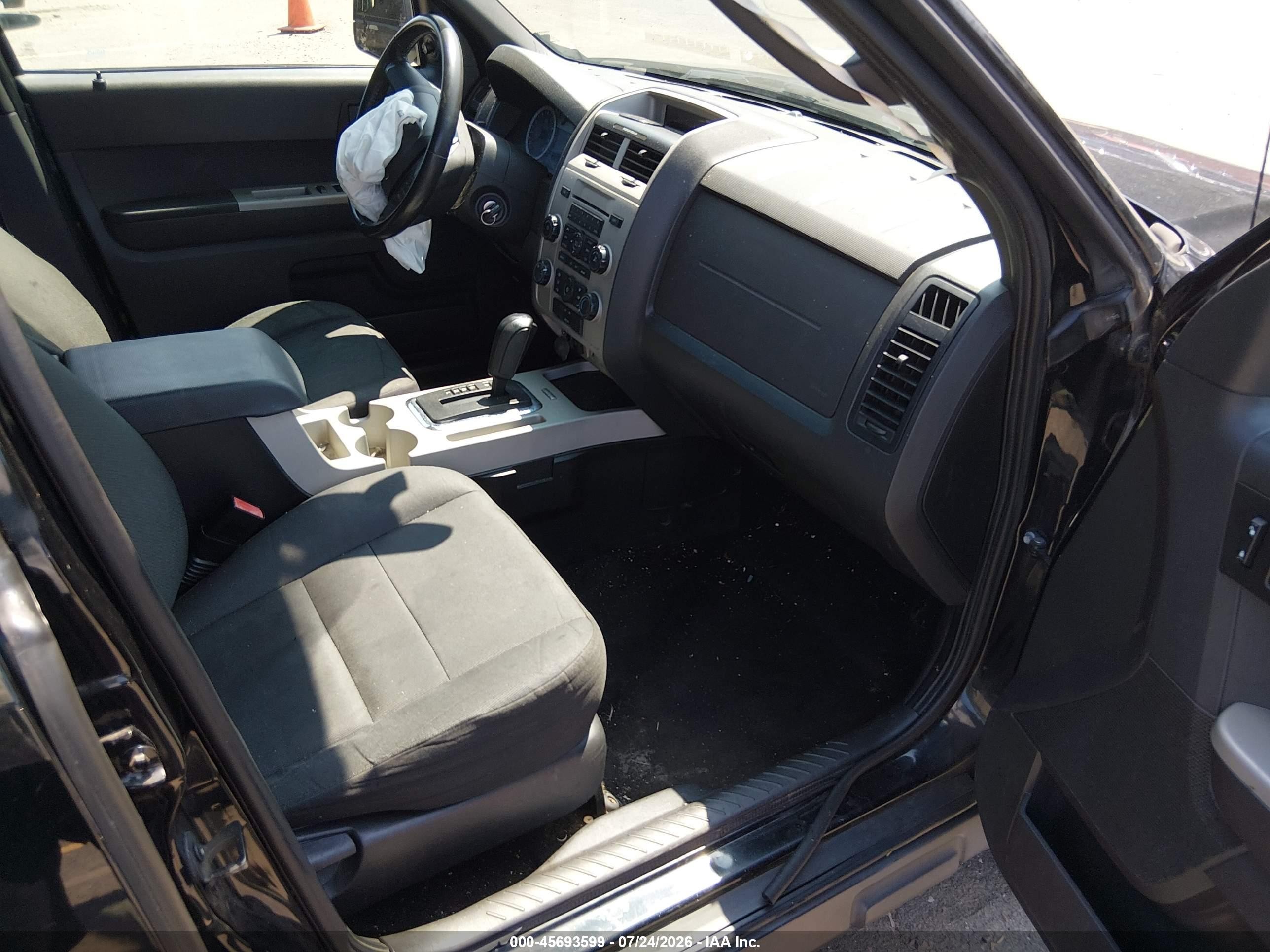 2012 Ford Escape Xlt Black vin: 1FMCU9D75CKC57933