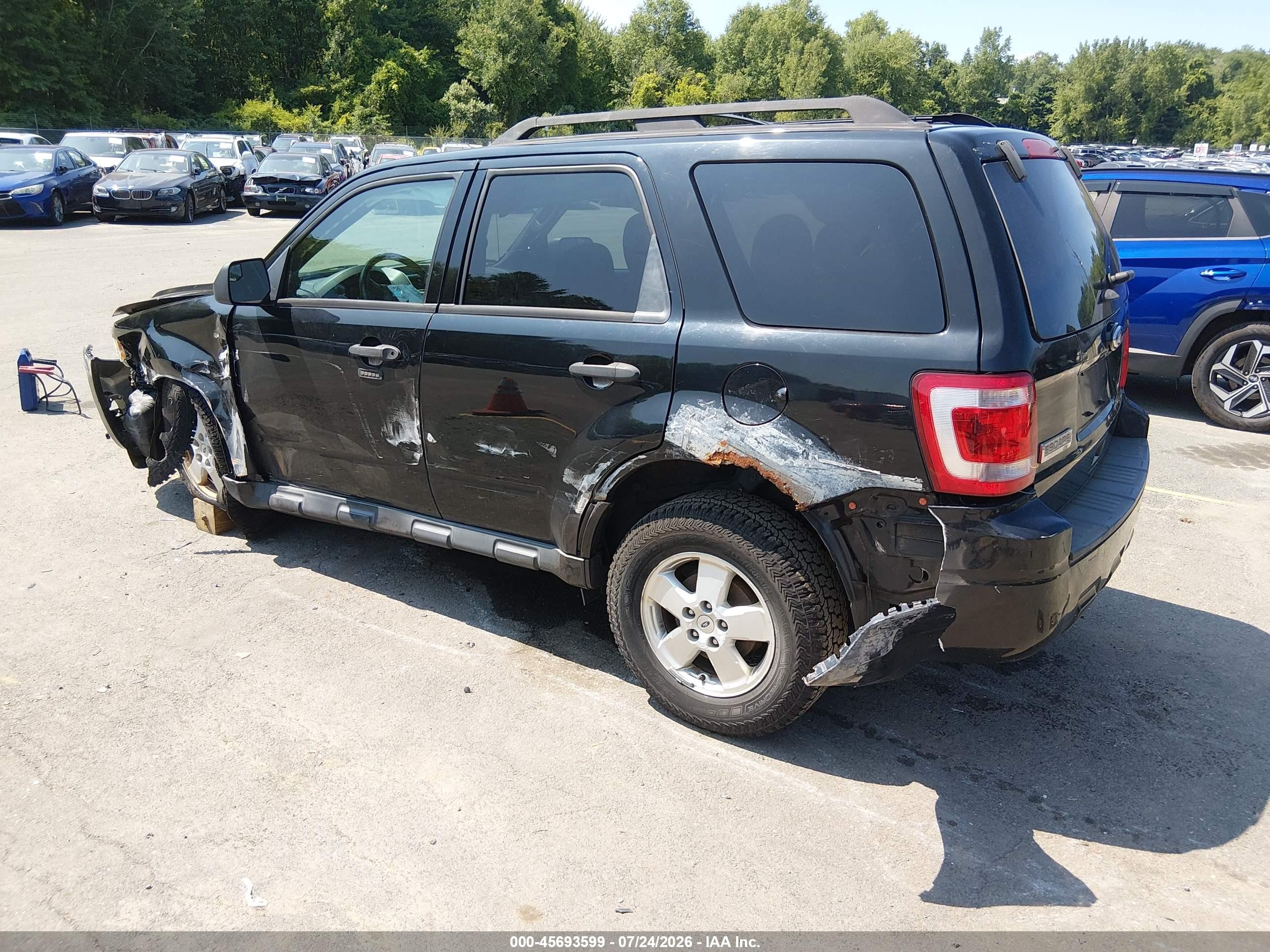 2012 Ford Escape Xlt Black vin: 1FMCU9D75CKC57933