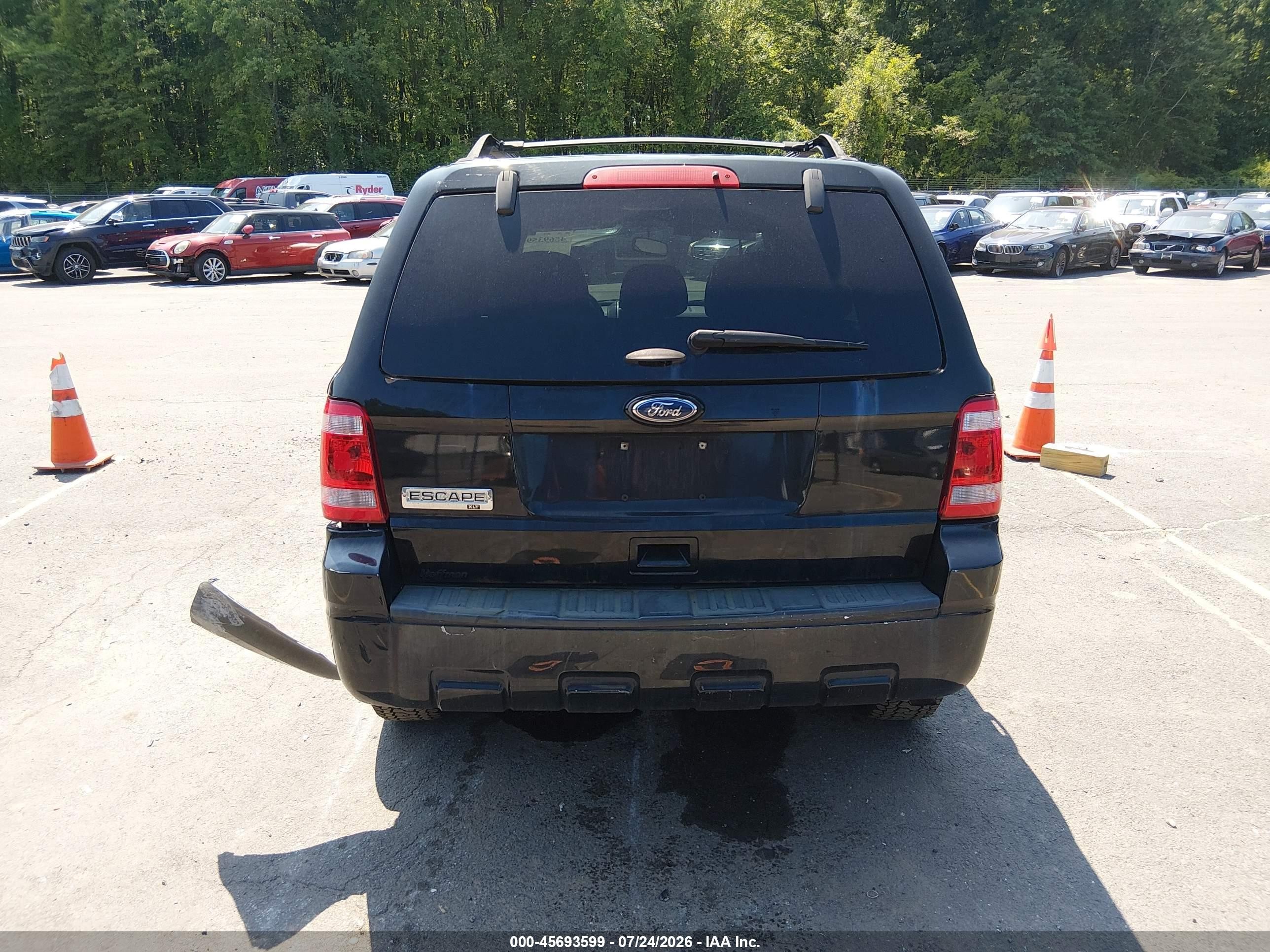 2012 Ford Escape Xlt Black vin: 1FMCU9D75CKC57933