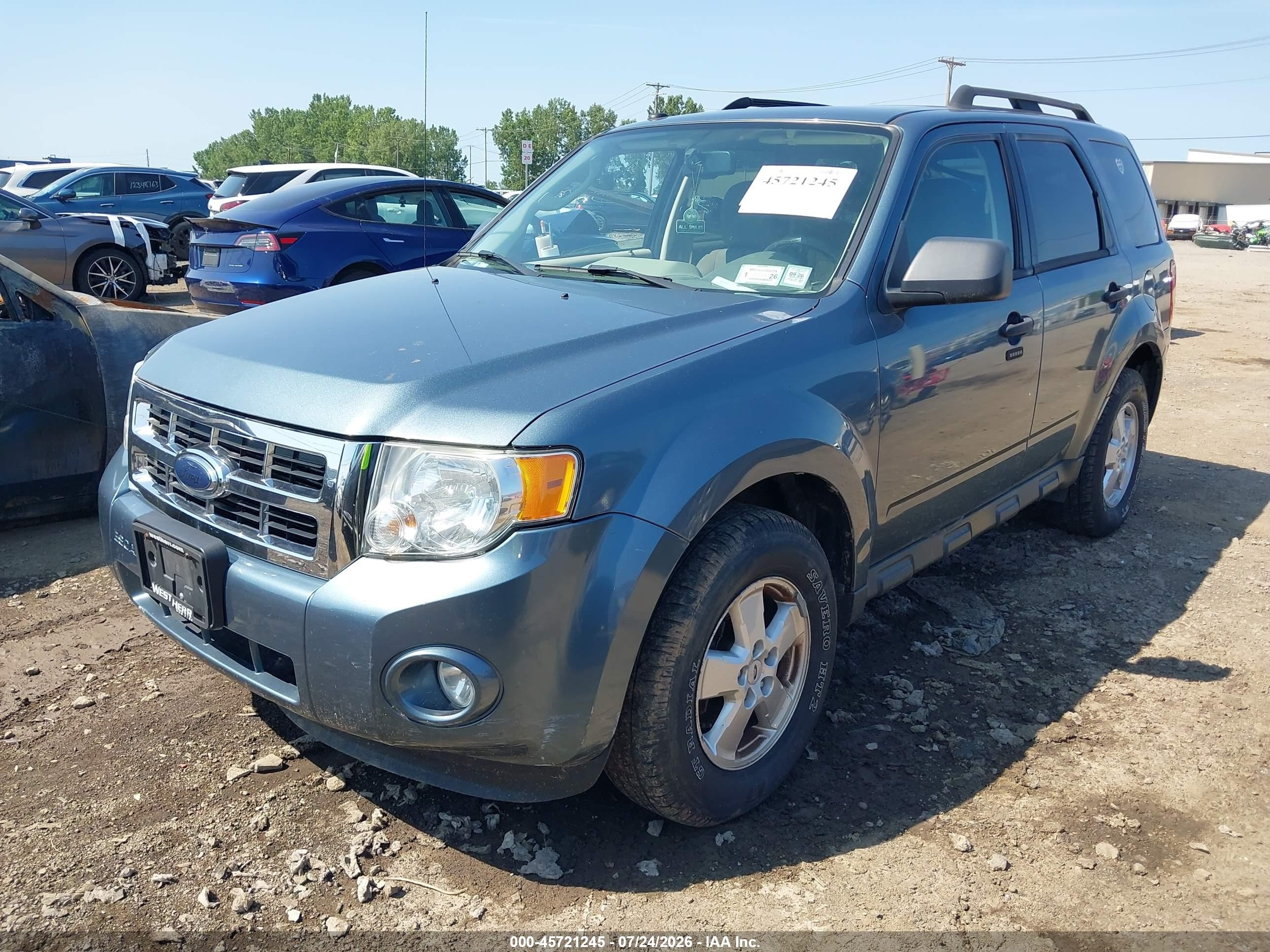 2010 Ford Escape Xlt Blue vin: 1FMCU9D76AKA09025