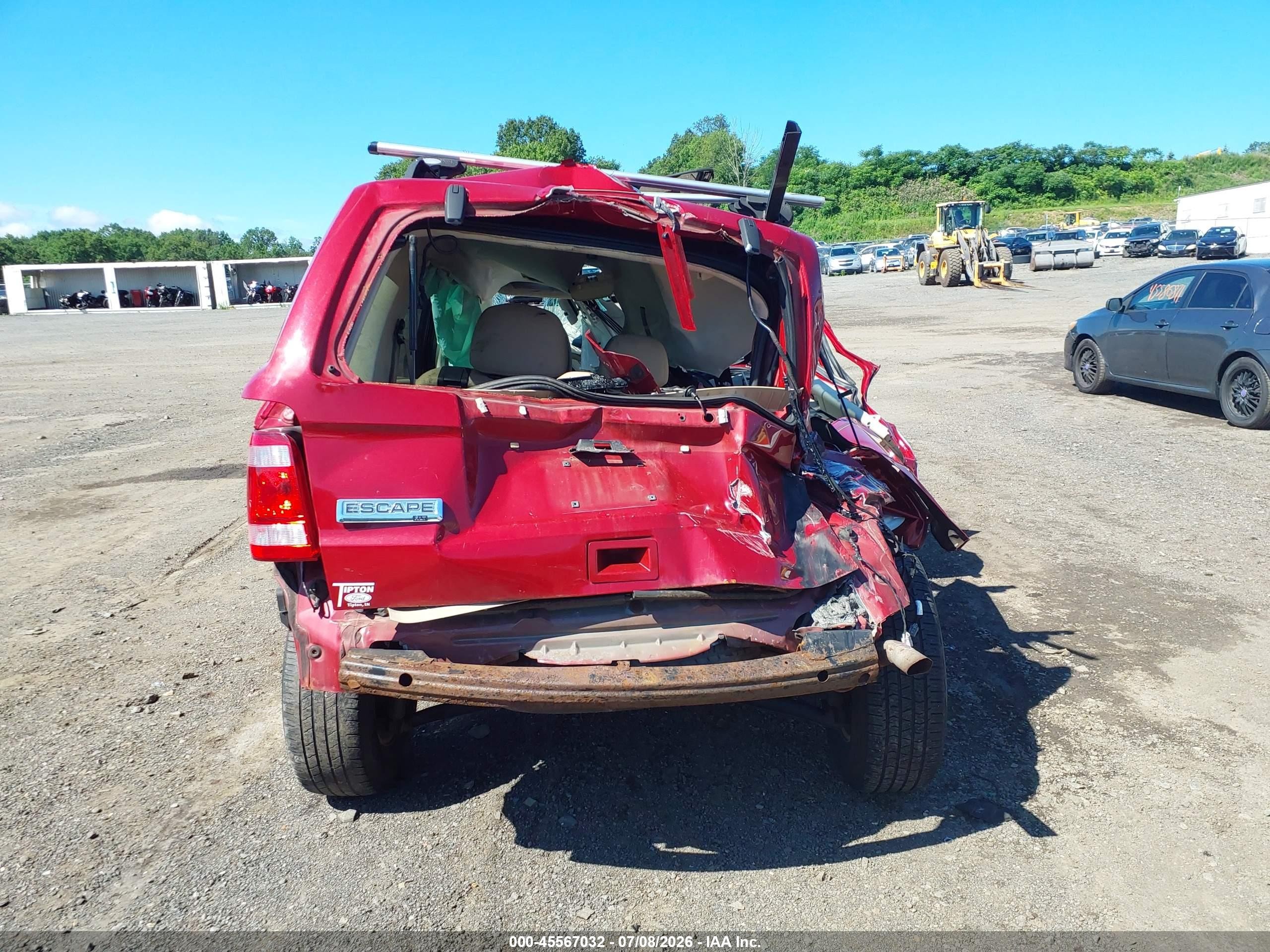 2011 Ford Escape Xlt Red vin: 1FMCU9D76BKA69825