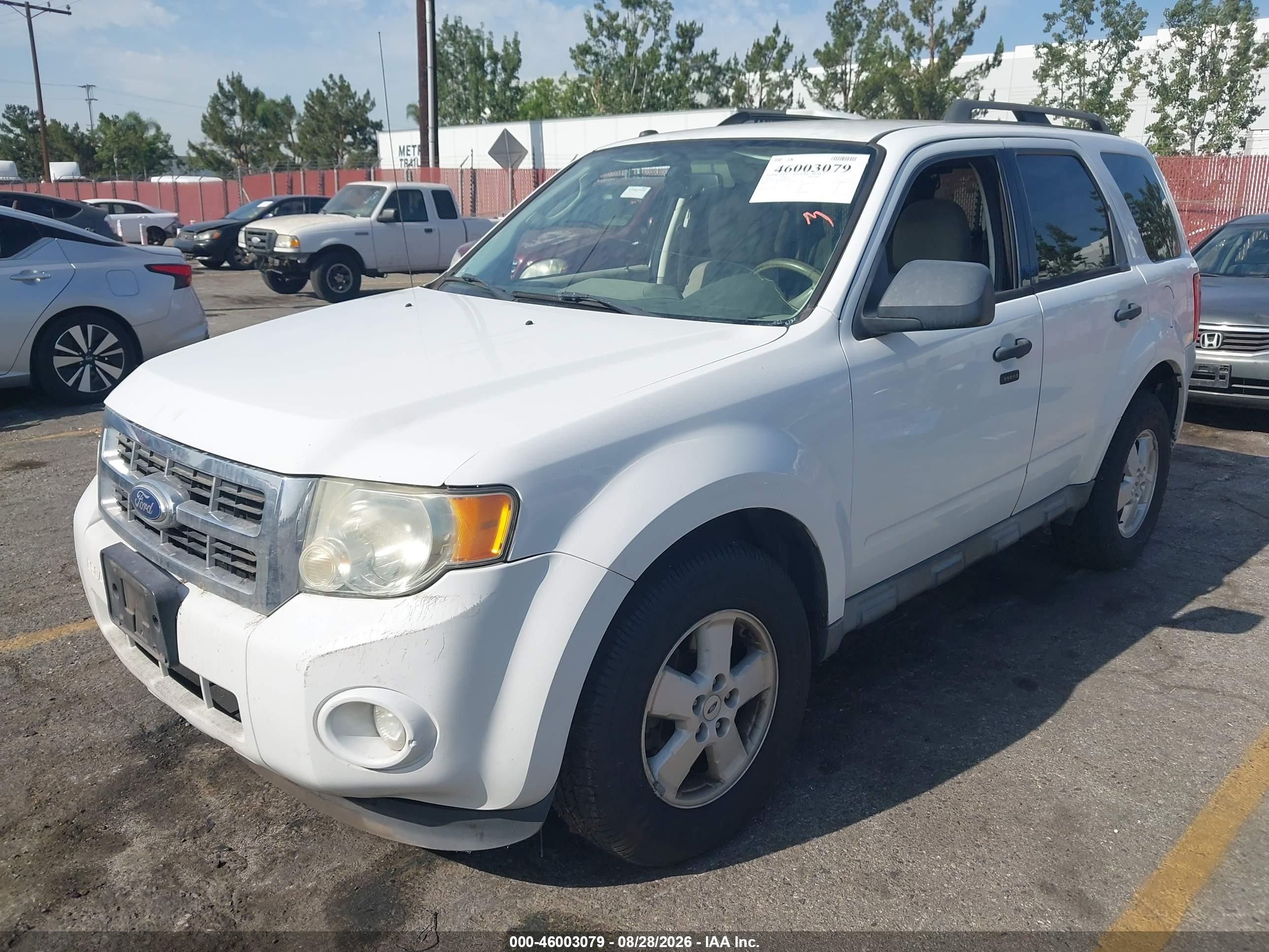 2011 Ford Escape Xlt White vin: 1FMCU9D76BKB34561