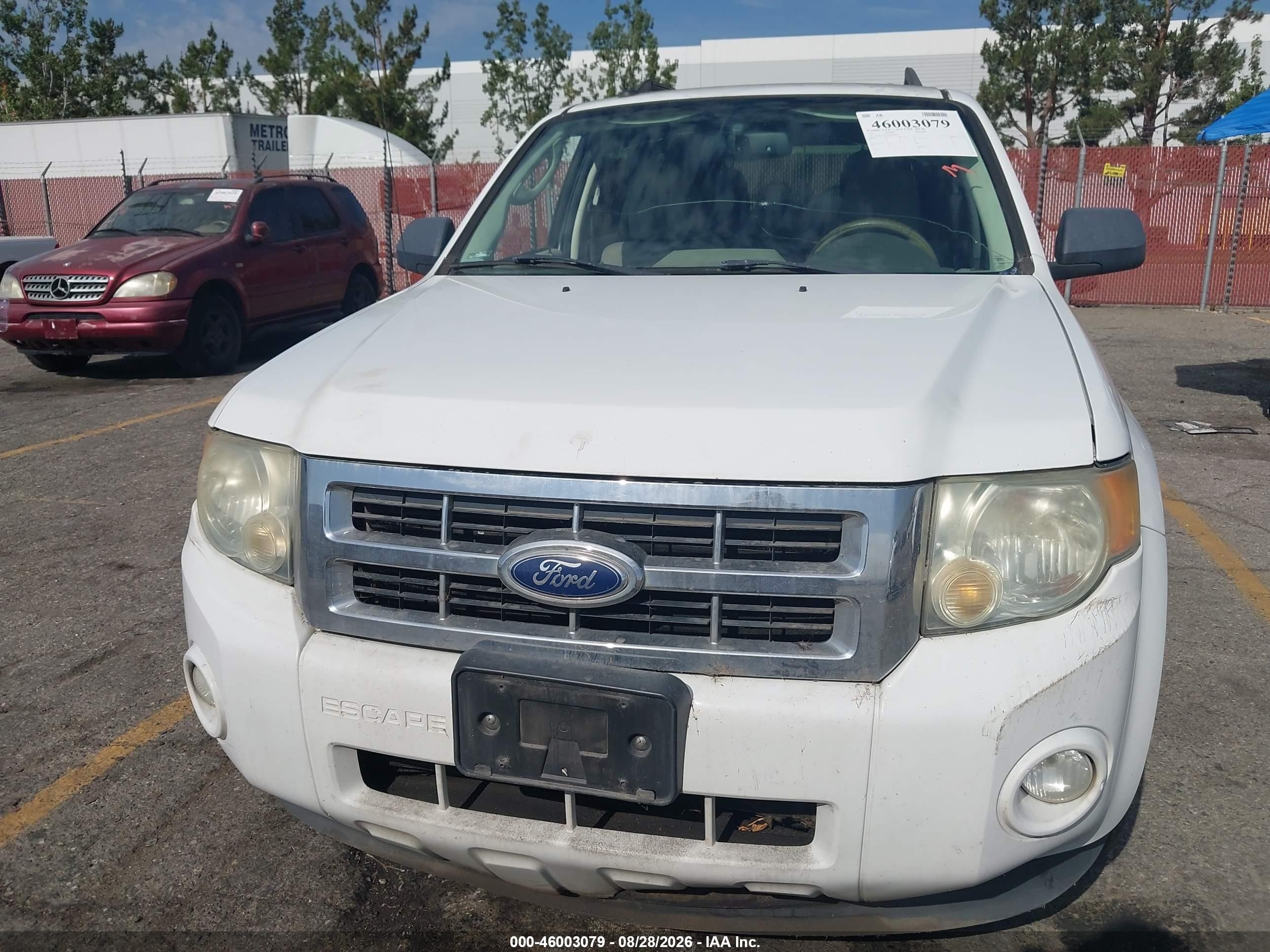 2011 Ford Escape Xlt White vin: 1FMCU9D76BKB34561