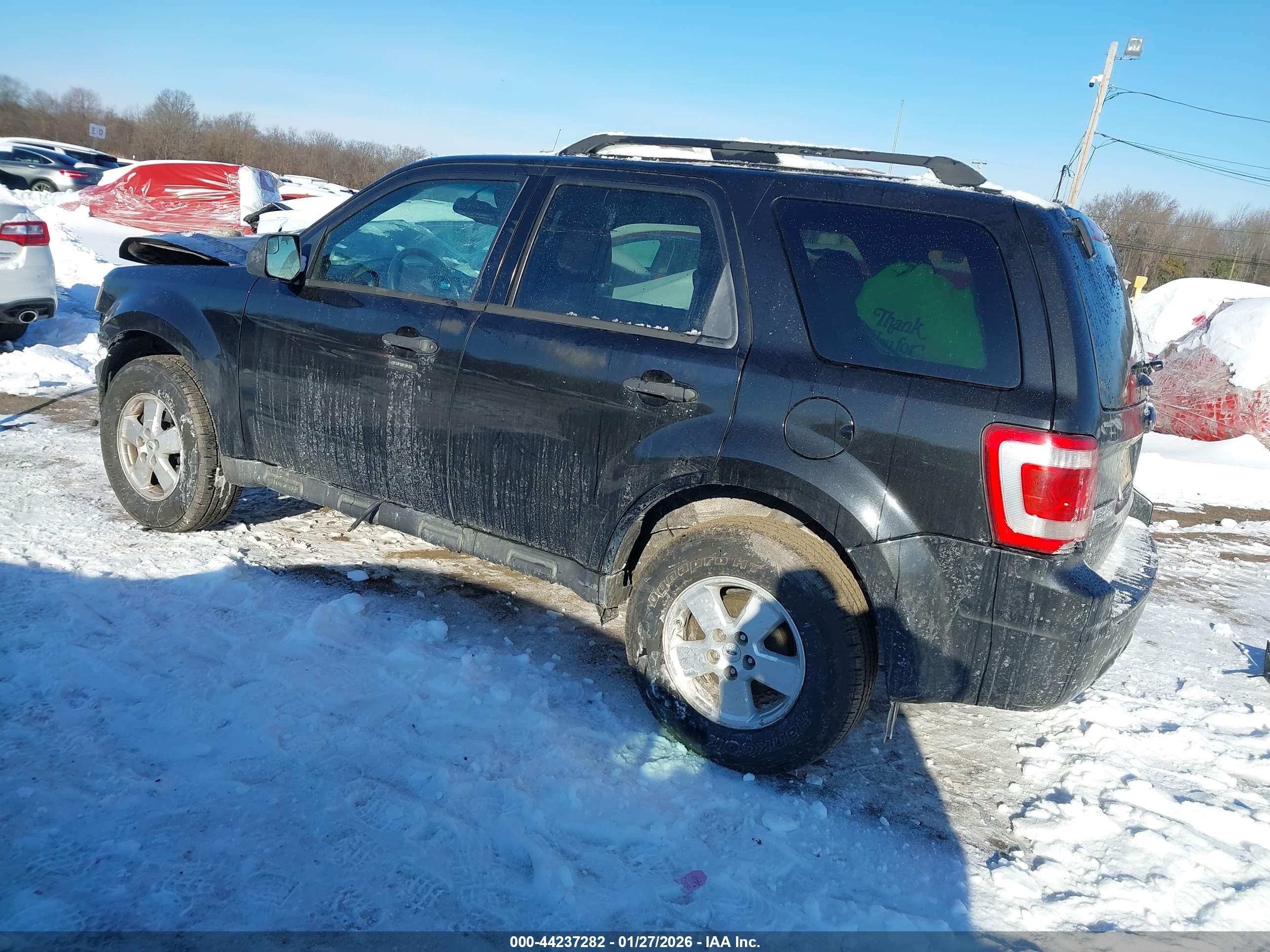 2011 Ford Escape Xlt Black vin: 1FMCU9D76BKC08058