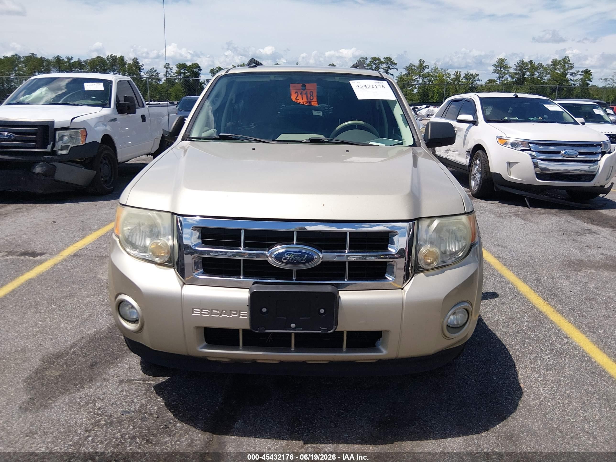 2010 Ford Escape Xlt Beige vin: 1FMCU9D77AKA10068