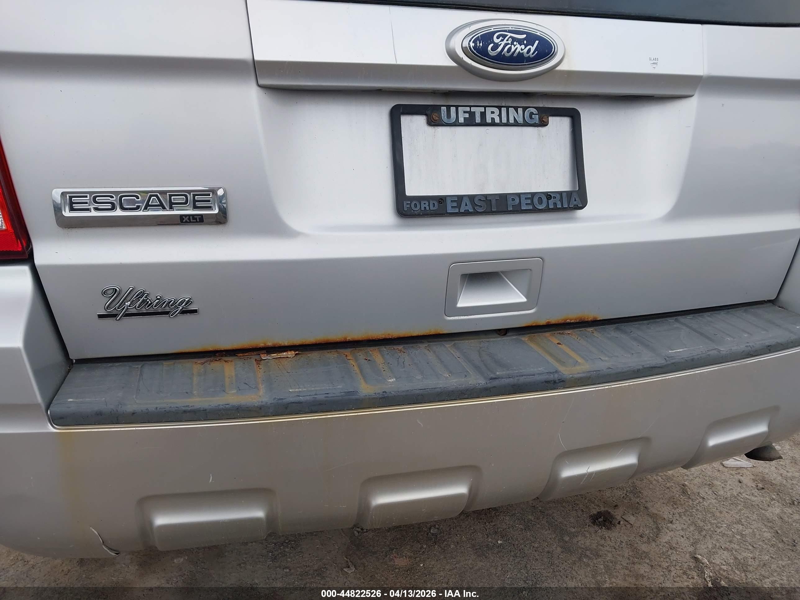 2010 Ford Escape Xlt Silver vin: 1FMCU9D77AKC13770