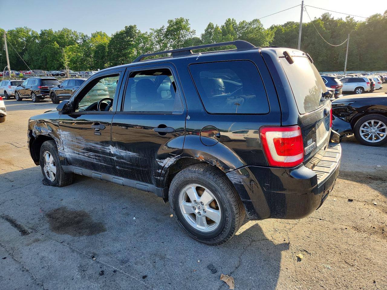 2012 Ford Escape Xlt Black vin: 1FMCU9D77CKA63260