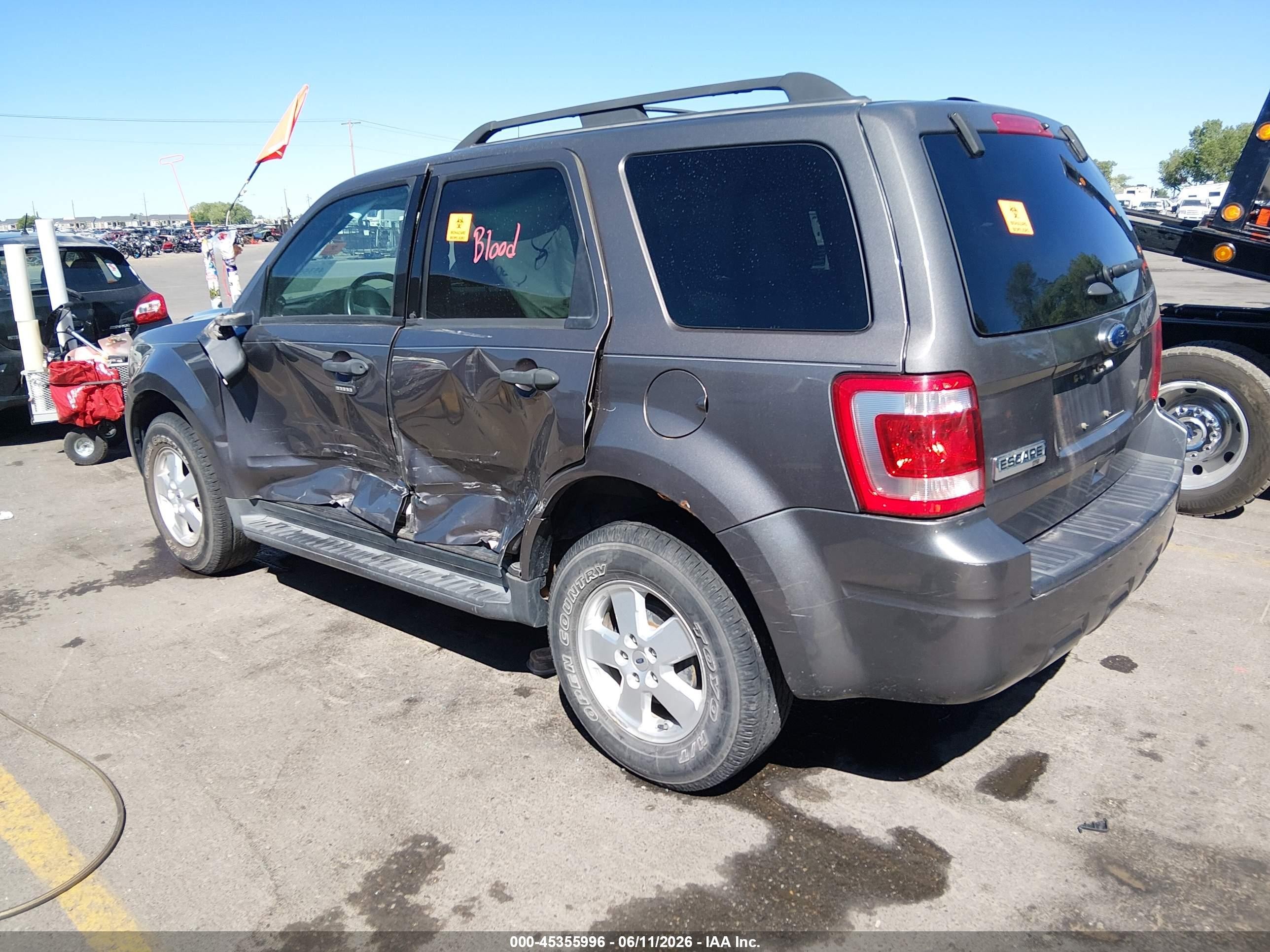 2012 Ford Escape Xlt Gray vin: 1FMCU9D77CKB78618
