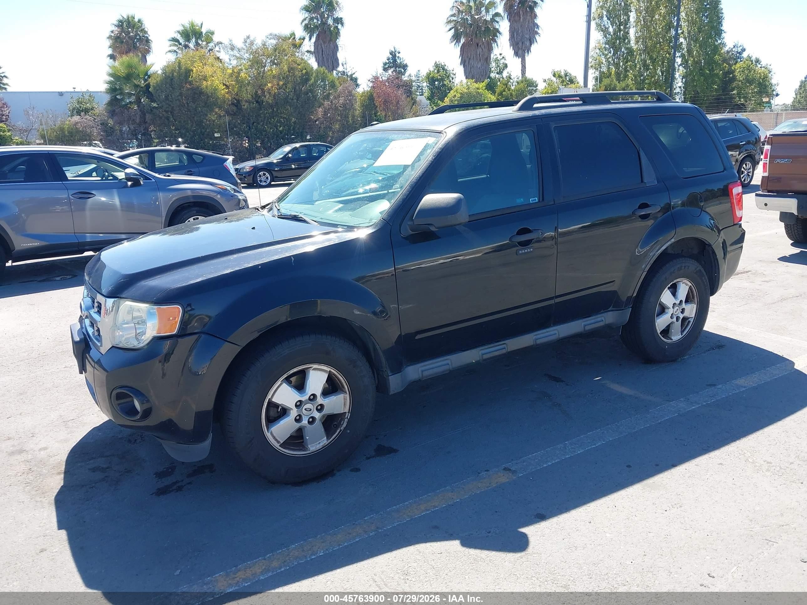 2012 Ford Escape Xlt Black vin: 1FMCU9D78CKB18718