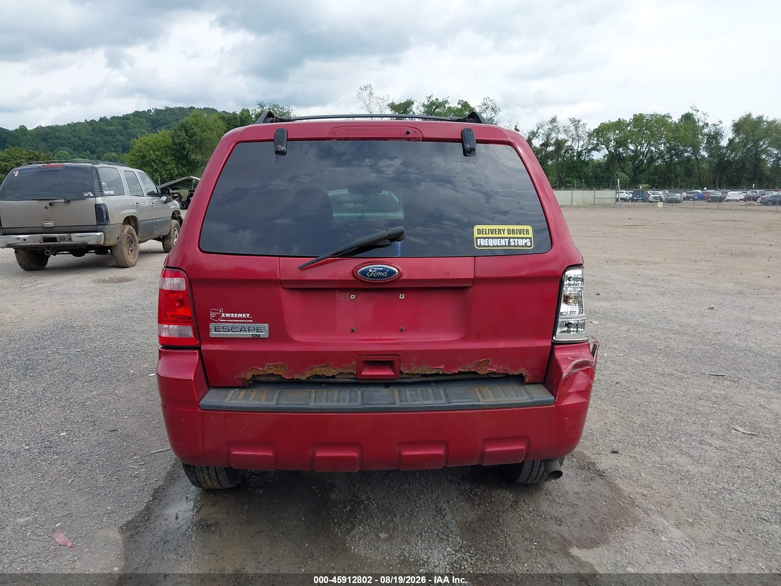2012 Ford Escape Xlt Maroon vin: 1FMCU9D78CKC24344