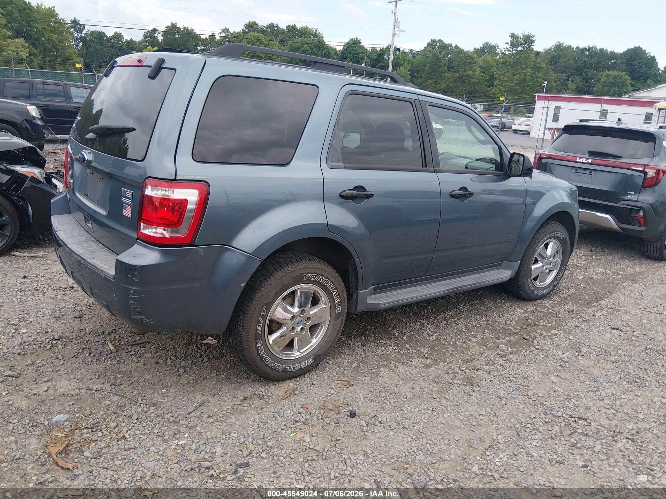 2011 Ford Escape Xlt Blue vin: 1FMCU9D79BKB71636
