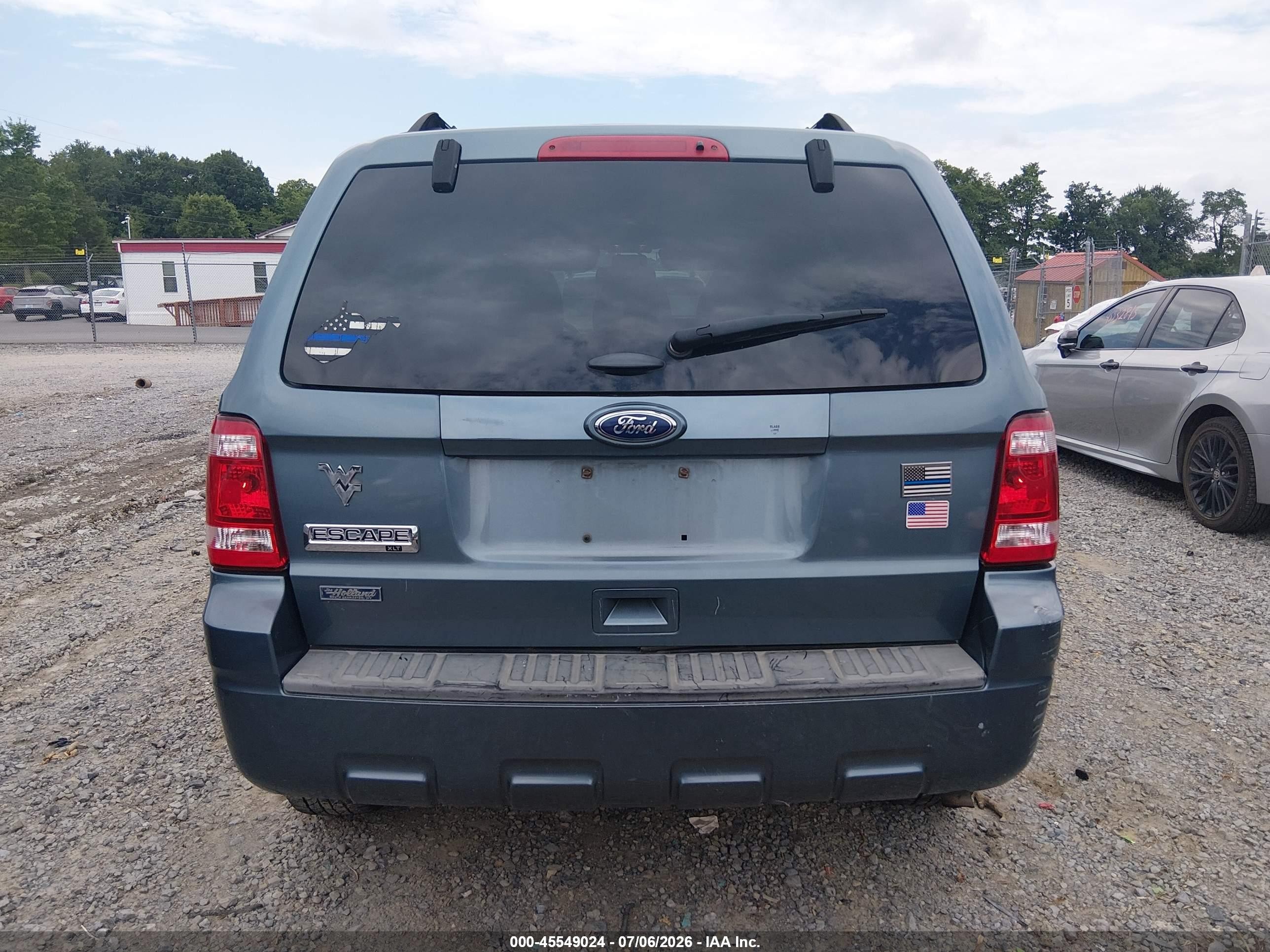 2011 Ford Escape Xlt Blue vin: 1FMCU9D79BKB71636