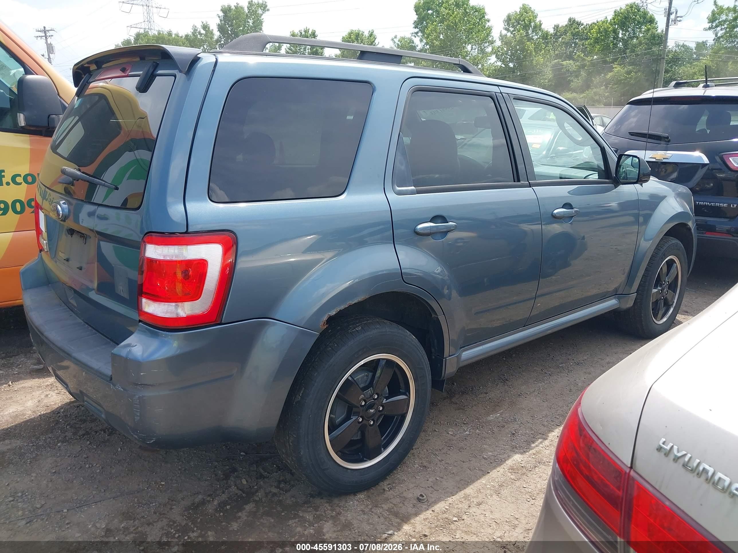 2011 Ford Escape Xlt Blue vin: 1FMCU9D7XBKB22347