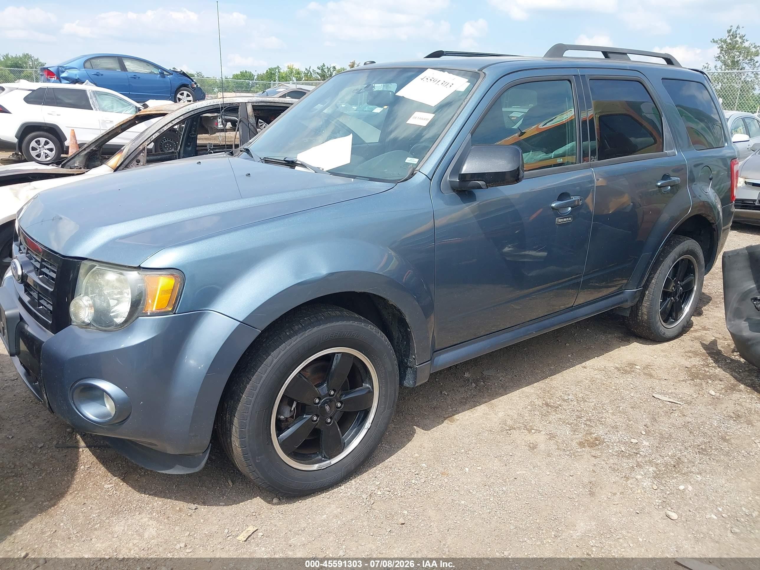 2011 Ford Escape Xlt Blue vin: 1FMCU9D7XBKB22347