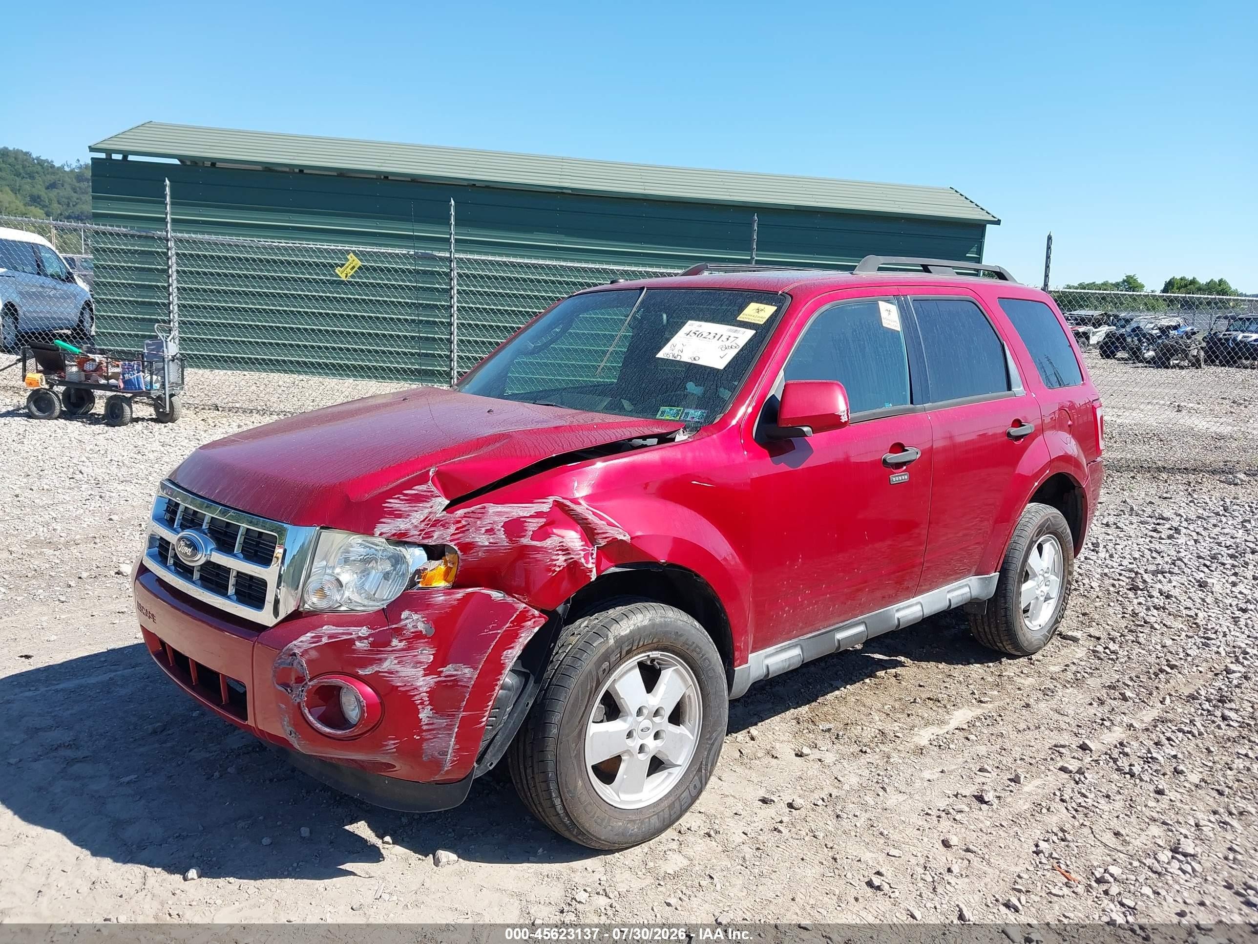 2012 Ford Escape Xlt Red vin: 1FMCU9D7XCKB28330
