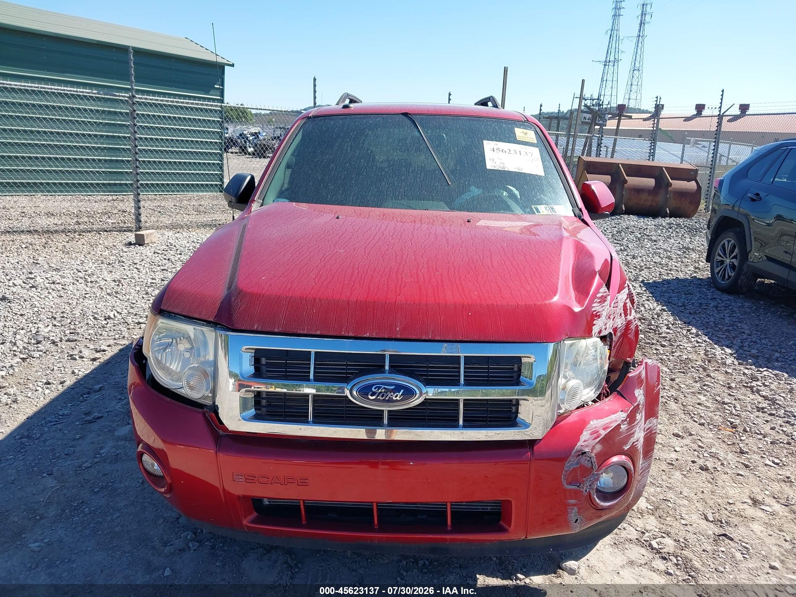 2012 Ford Escape Xlt Red vin: 1FMCU9D7XCKB28330