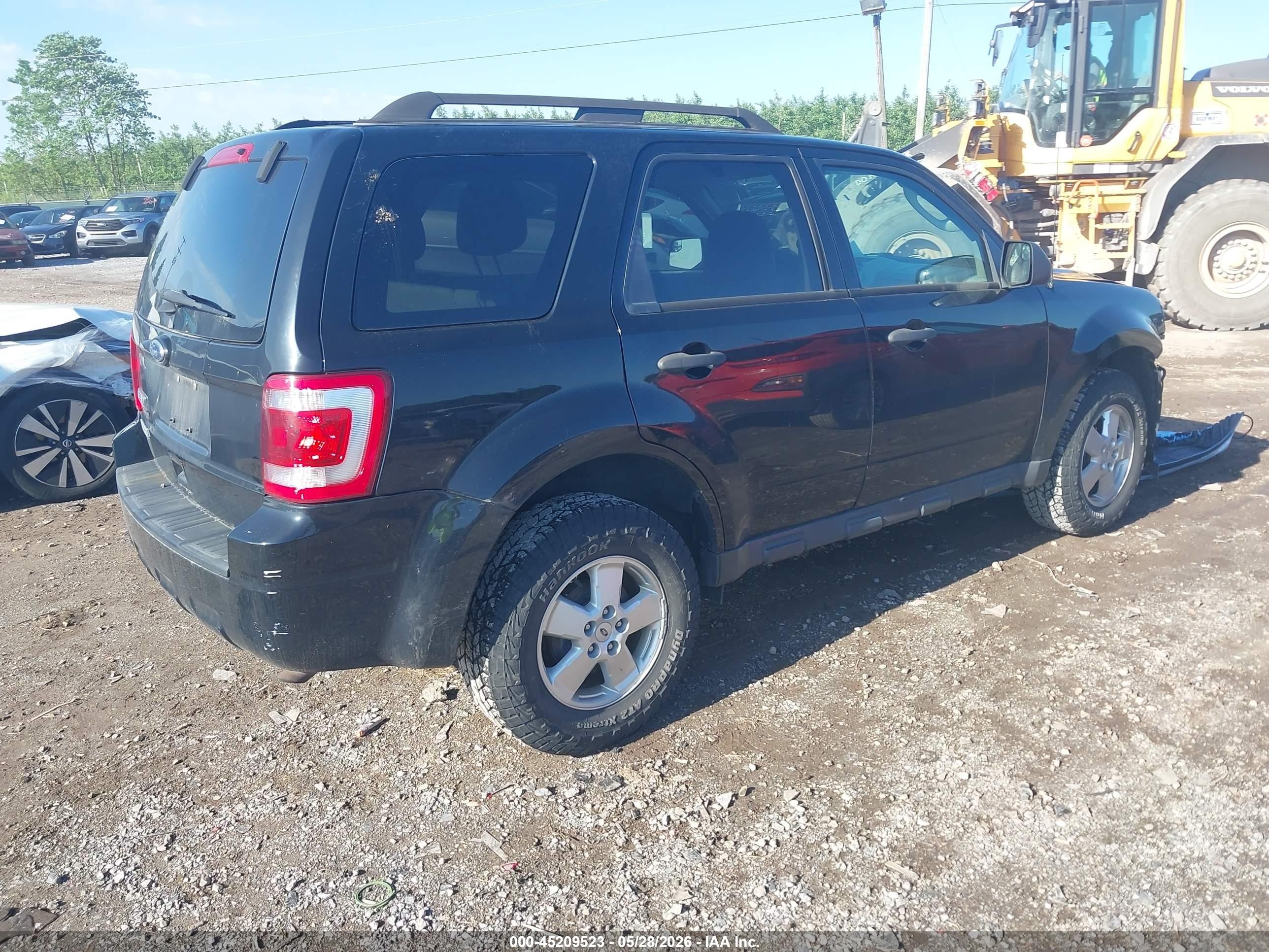 2012 Ford Escape Xlt Black vin: 1FMCU9D7XCKB37979