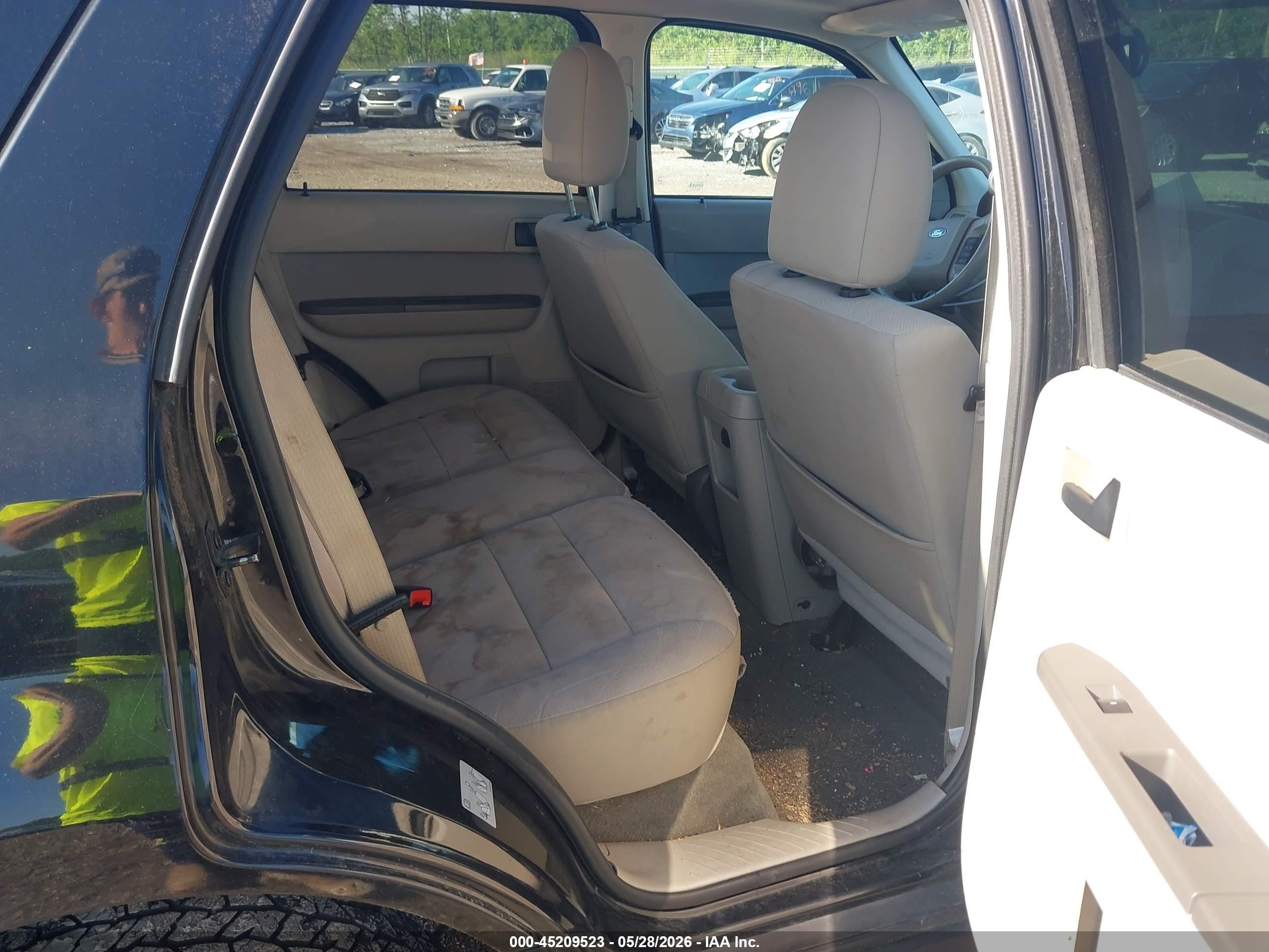 2012 Ford Escape Xlt Black vin: 1FMCU9D7XCKB37979