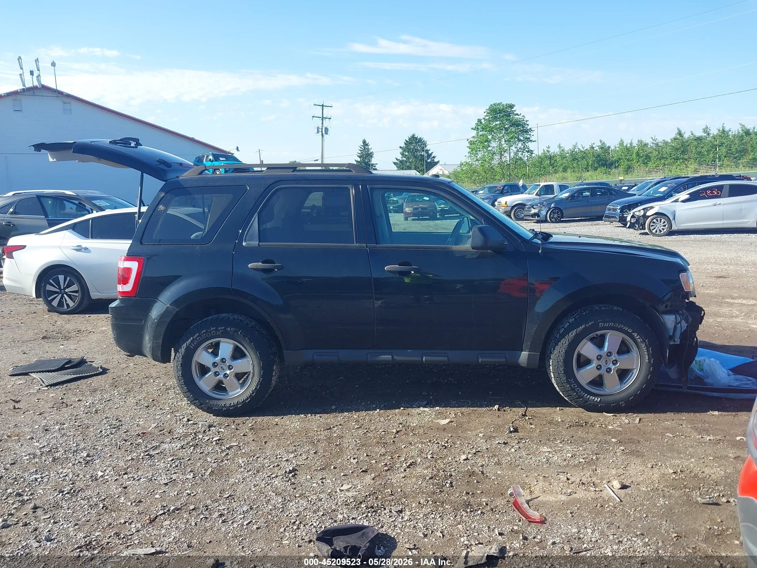 2012 Ford Escape Xlt Black vin: 1FMCU9D7XCKB37979