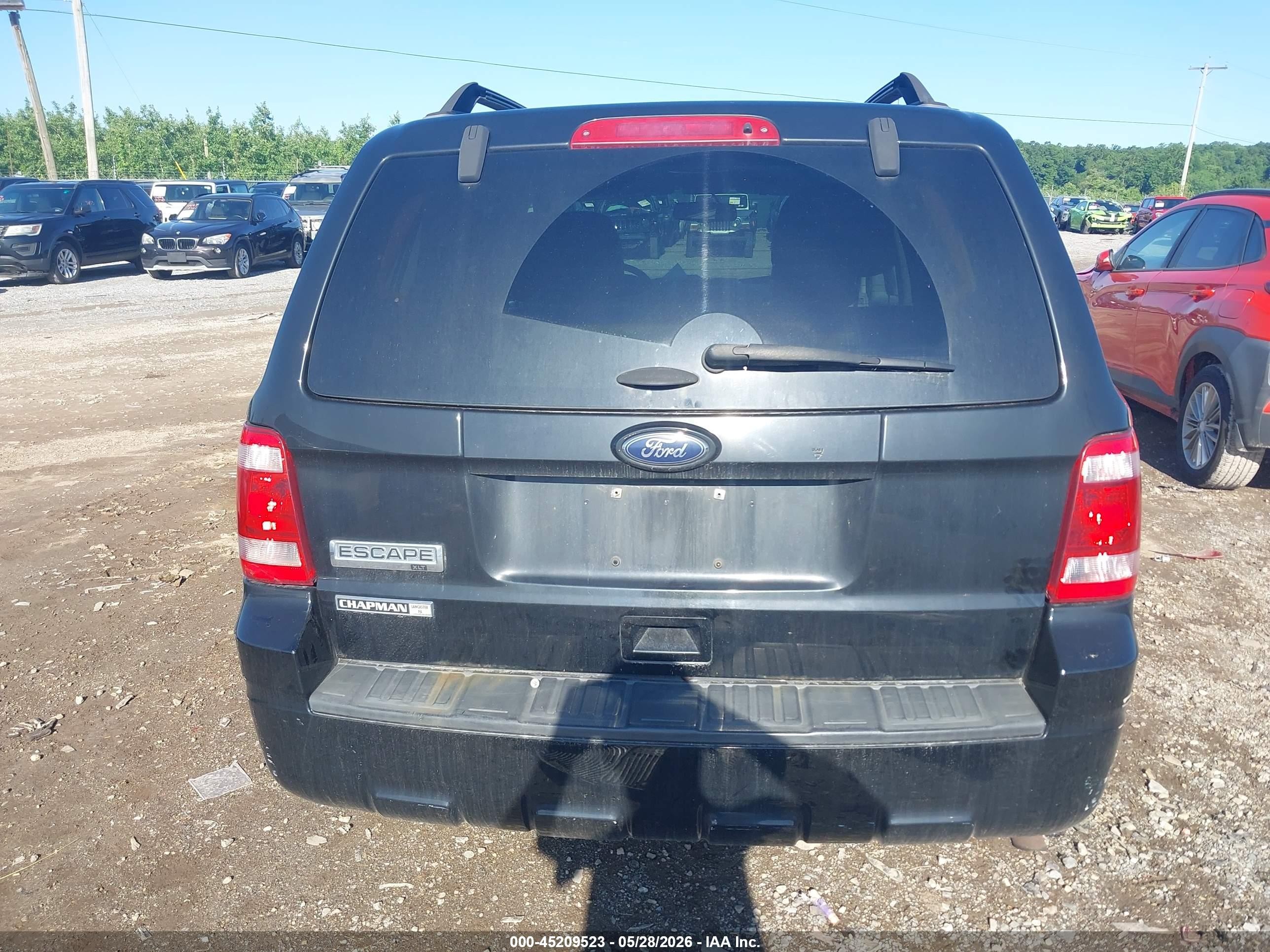 2012 Ford Escape Xlt Black vin: 1FMCU9D7XCKB37979