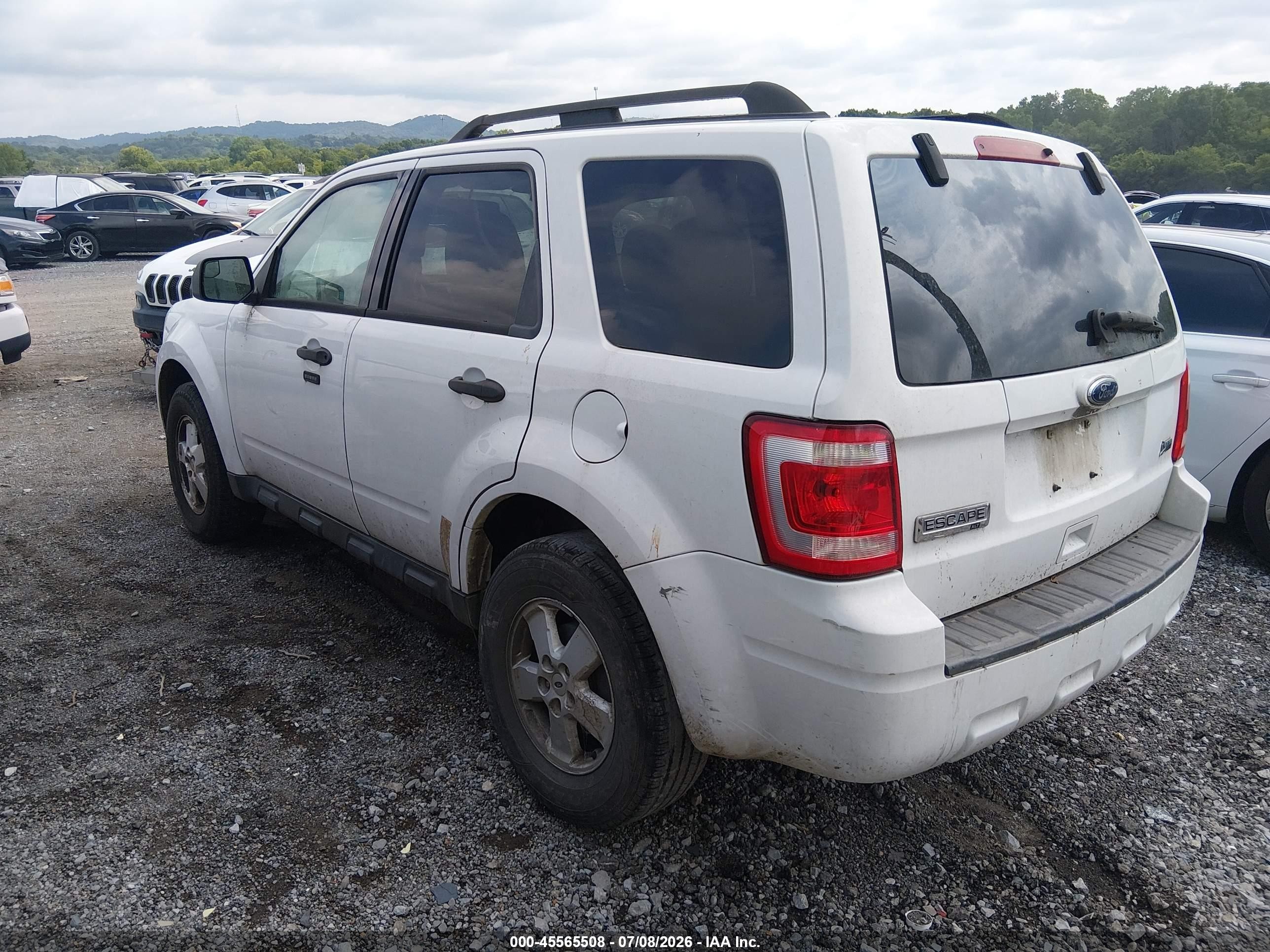 2010 Ford Escape Xlt White vin: 1FMCU9DG0AKC42253