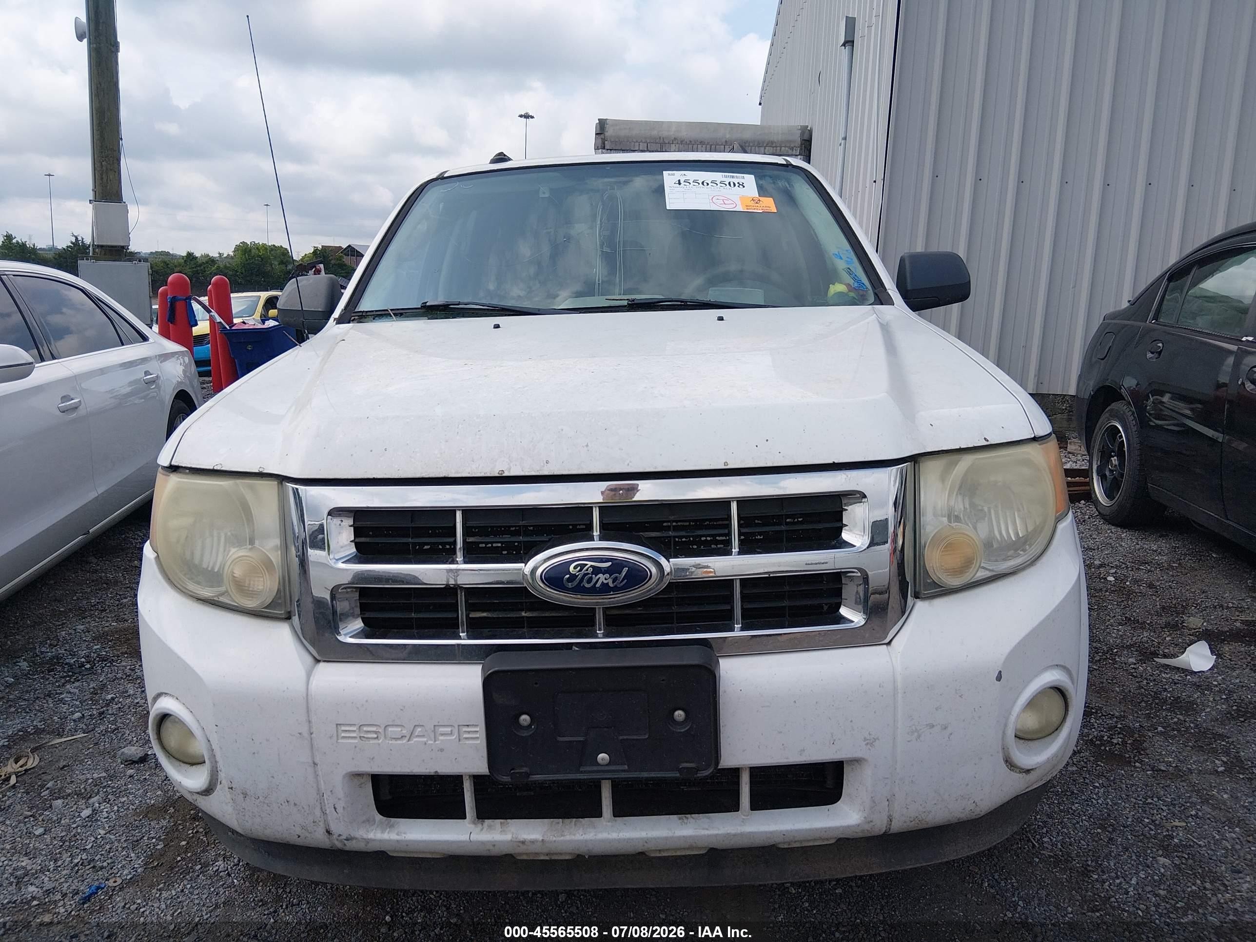2010 Ford Escape Xlt White vin: 1FMCU9DG0AKC42253