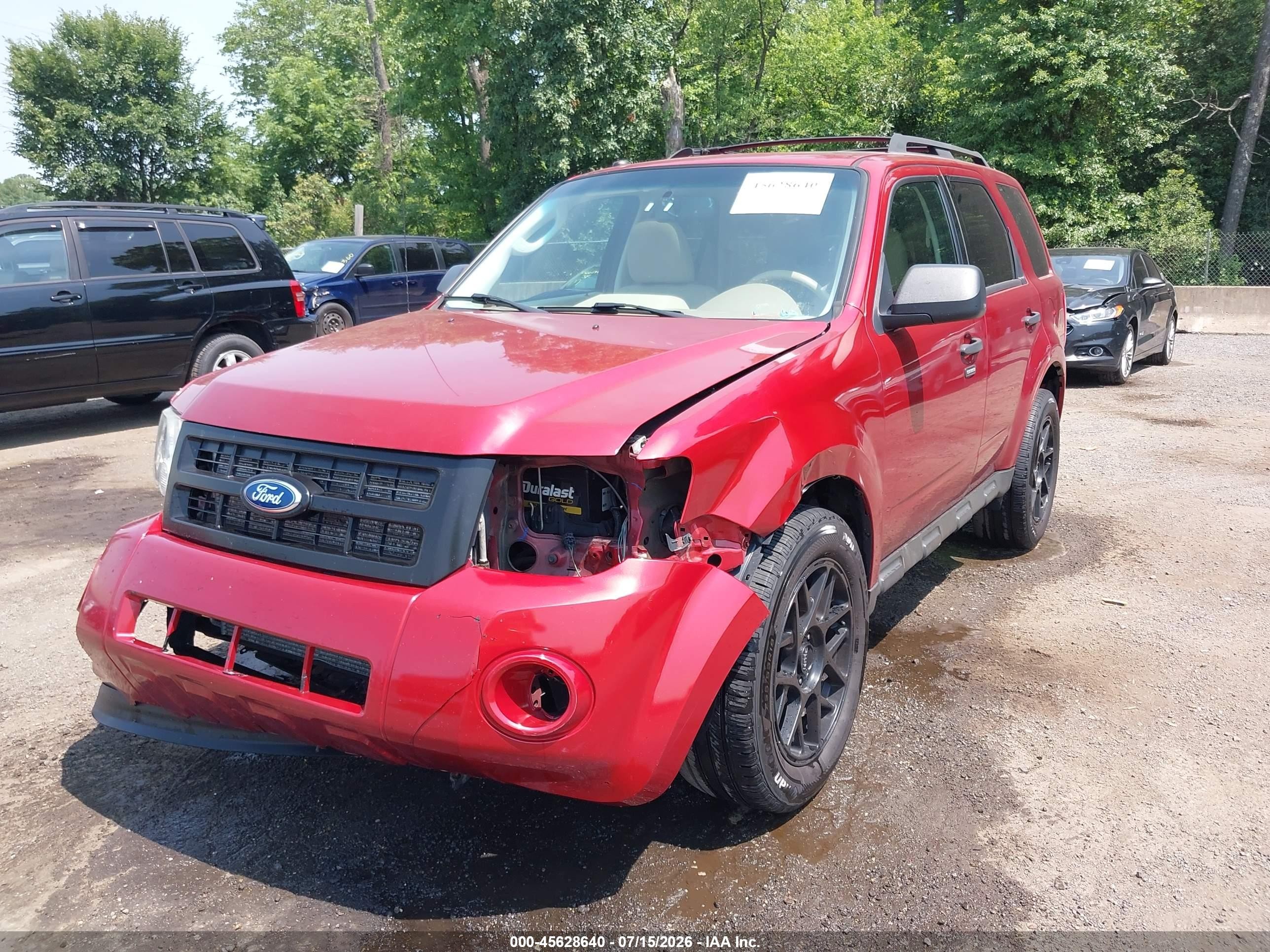 2012 Ford Escape Xlt Red vin: 1FMCU9DG0CKA33193
