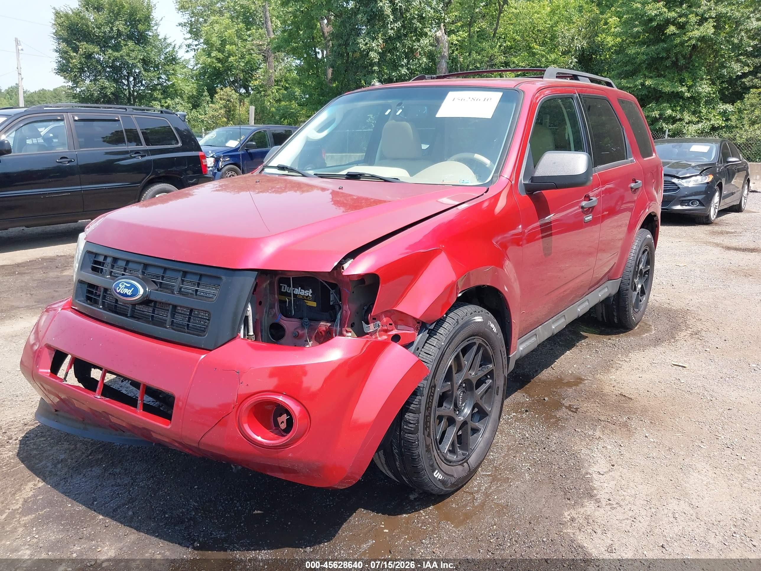 2012 Ford Escape Xlt Red vin: 1FMCU9DG0CKA33193