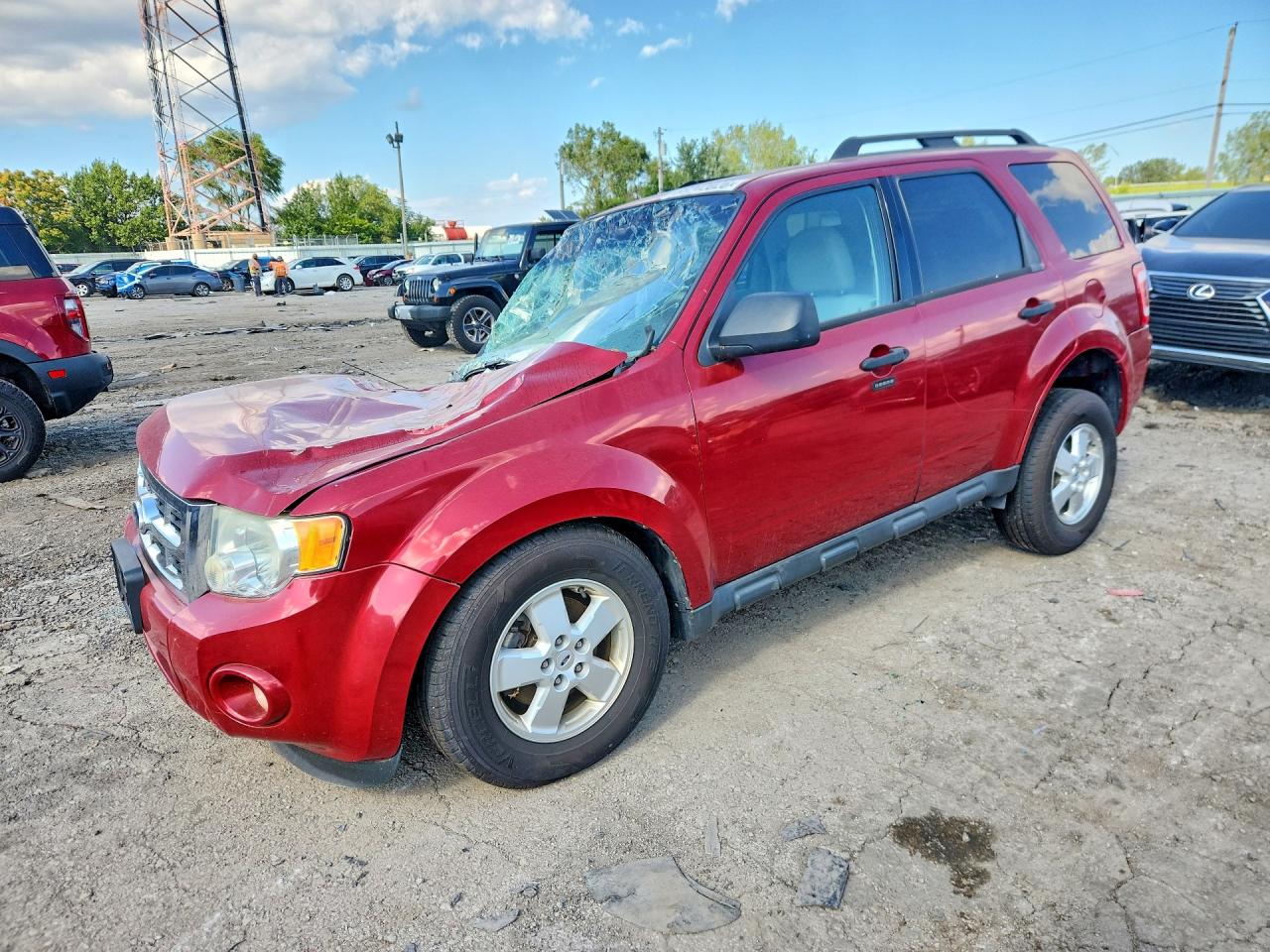 2010 Ford Escape Xlt Red vin: 1FMCU9DG1AKC97536