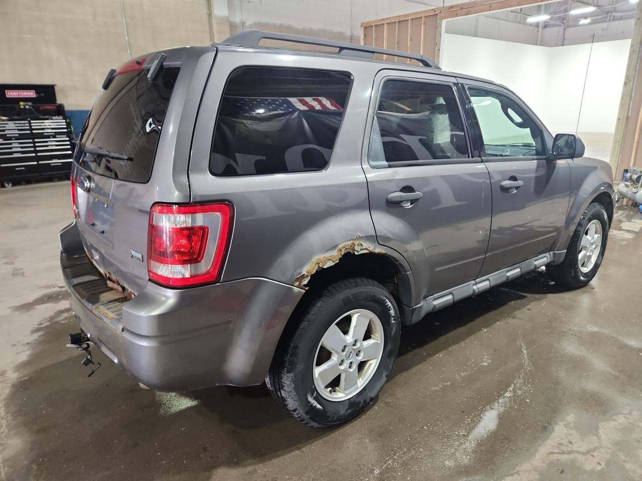 2012 Ford Escape Xlt Gray vin: 1FMCU9DG1CKB40513 Damage: Right Qtr Panel, Rust, > 12 Inches