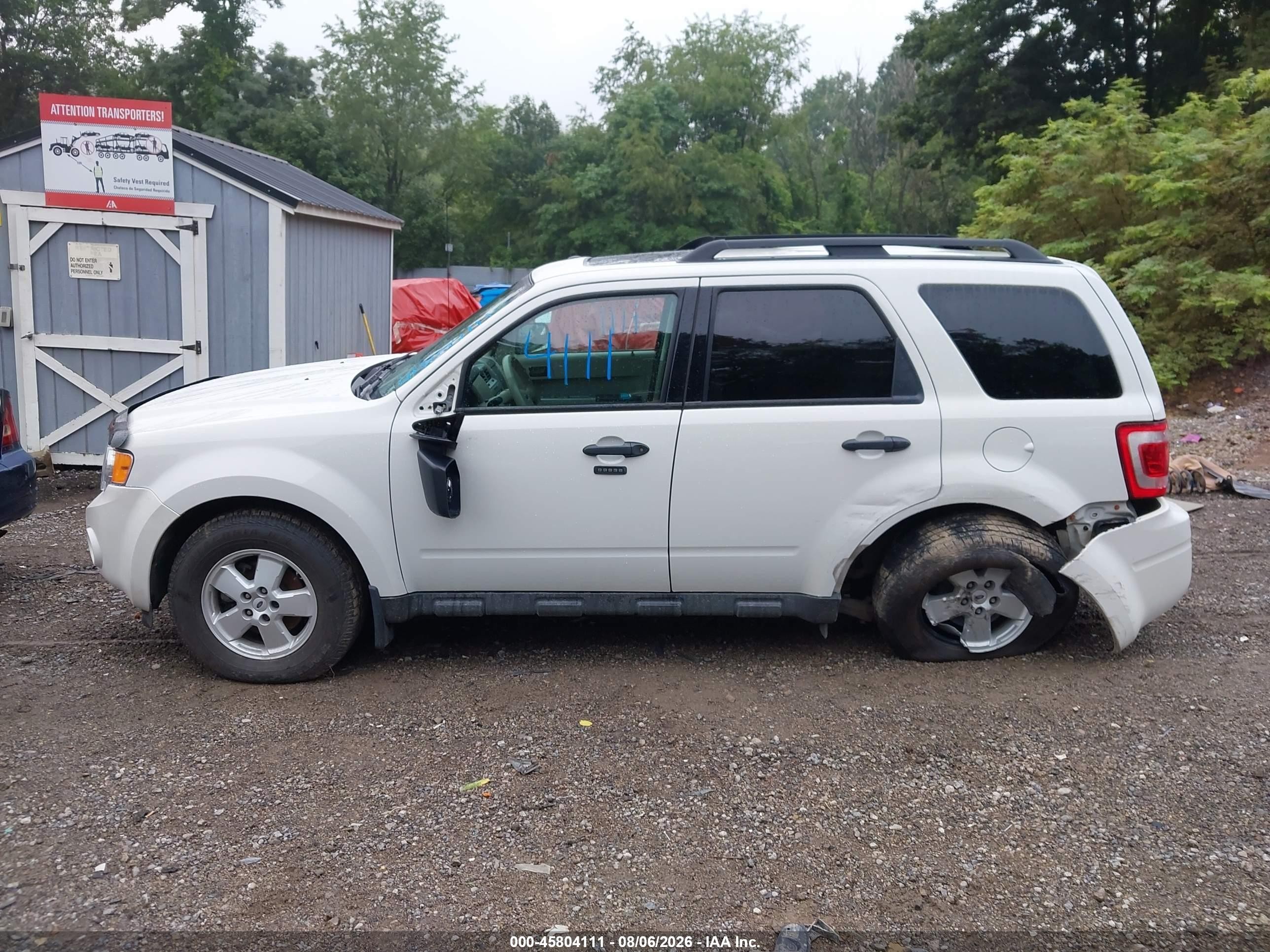 2012 Ford Escape Xlt White vin: 1FMCU9DG2CKB28340