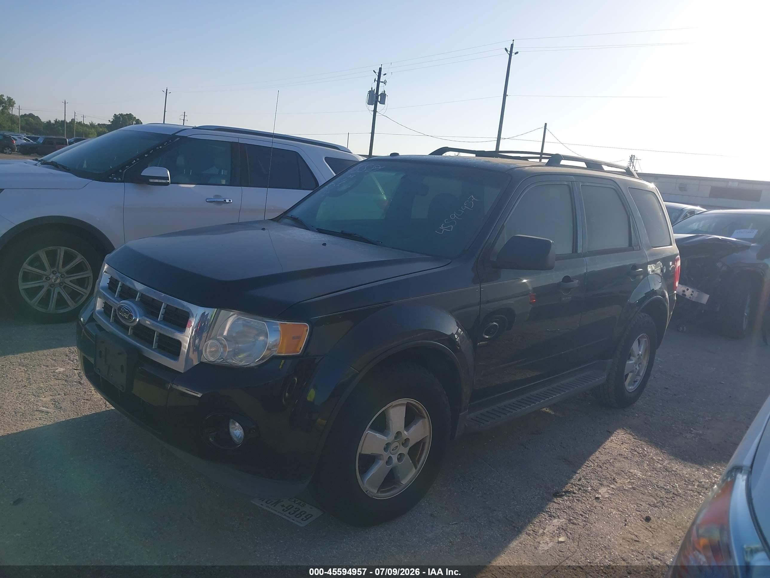 2012 Ford Escape Xlt Black vin: 1FMCU9DG2CKC52835