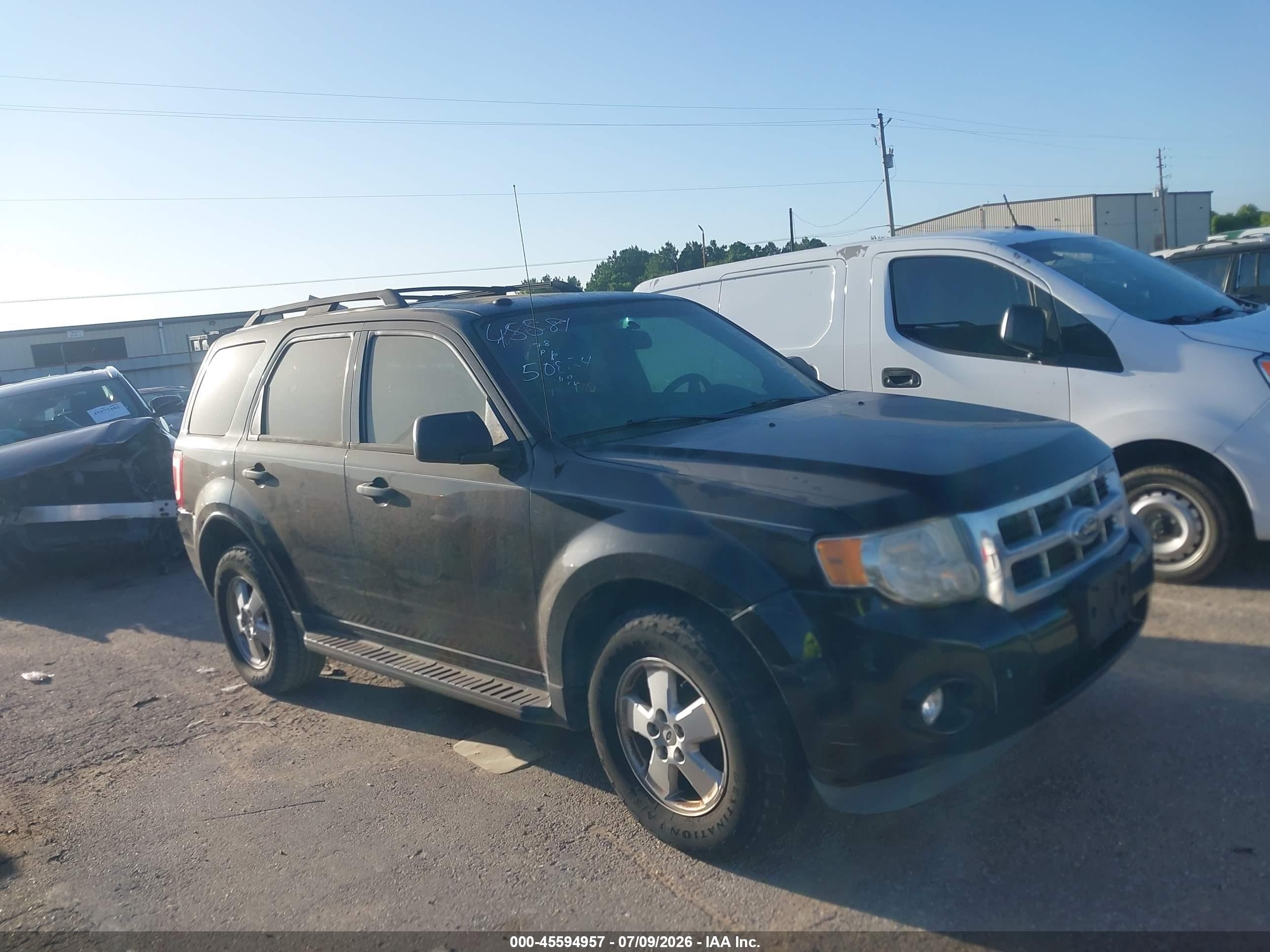 2012 Ford Escape Xlt Black vin: 1FMCU9DG2CKC52835