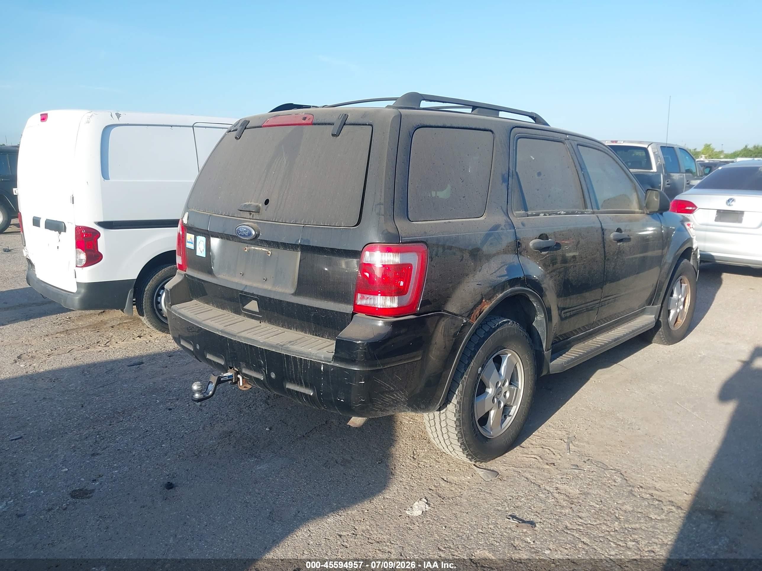 2012 Ford Escape Xlt Black vin: 1FMCU9DG2CKC52835
