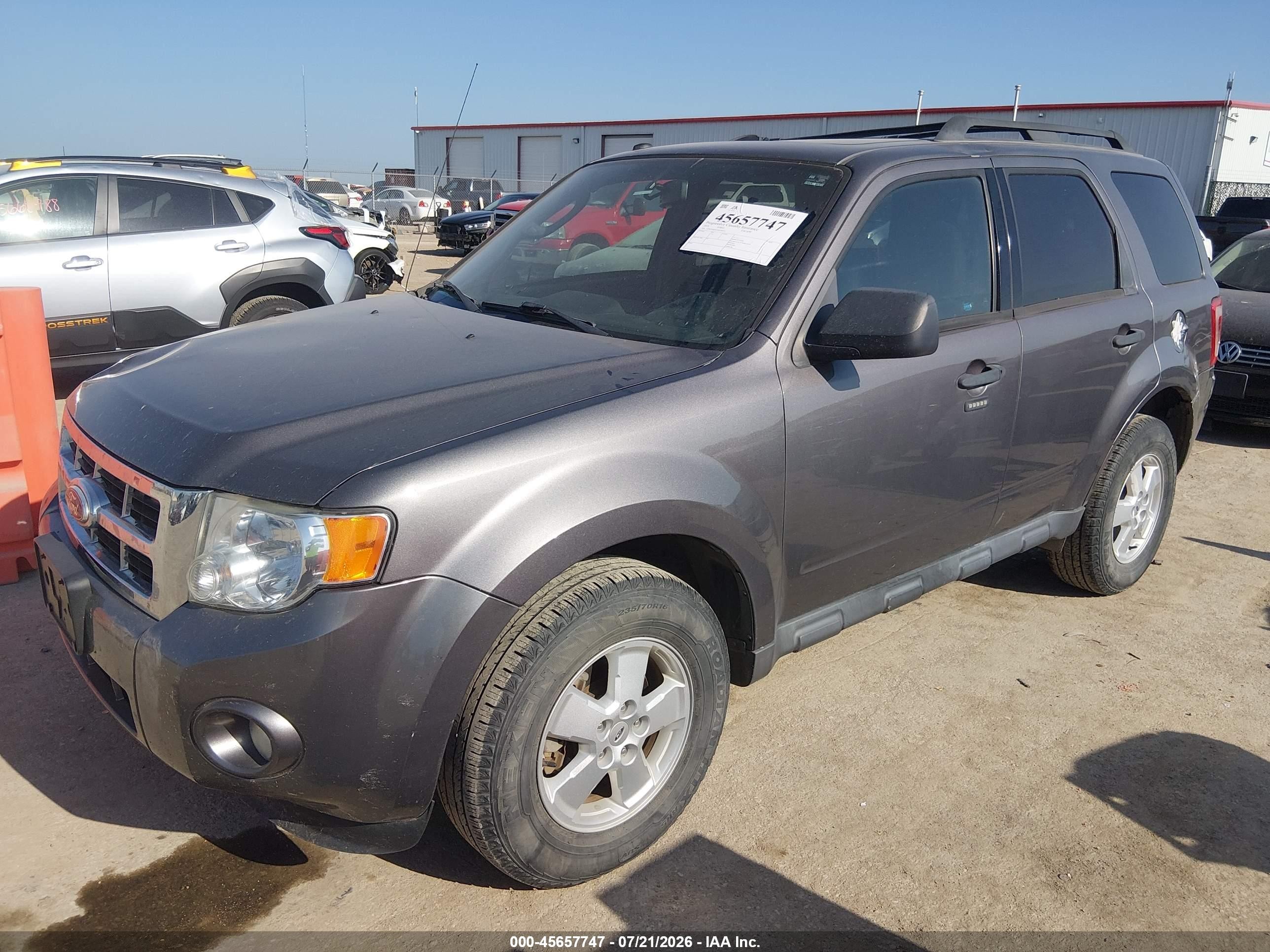 2010 Ford Escape Xlt Gray vin: 1FMCU9DG3AKC48712