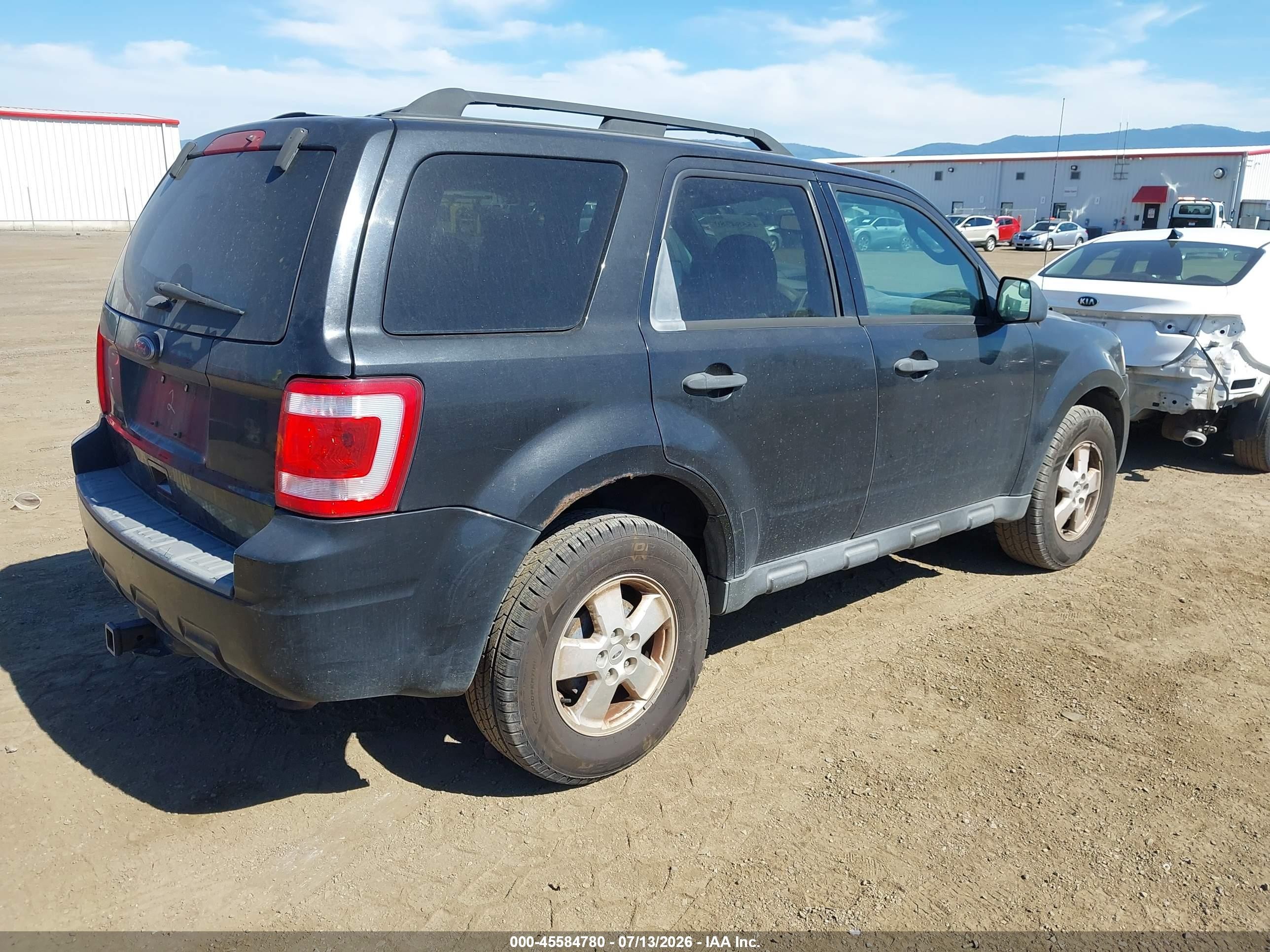 2011 Ford Escape Xlt Automatic Black vin: 1FMCU9DG3BKA94407
