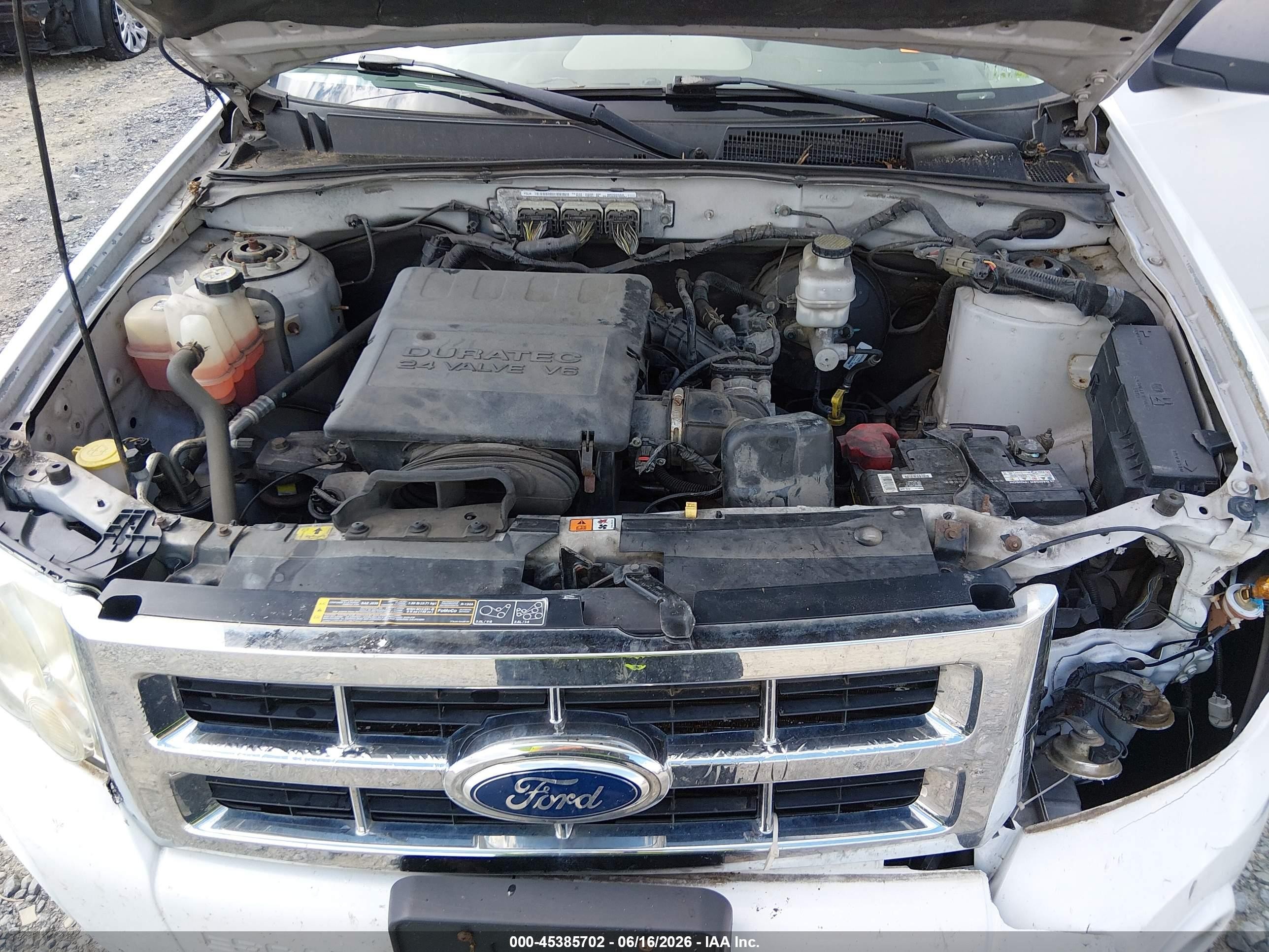 2012 Ford Escape Xlt White vin: 1FMCU9DG3CKA23984